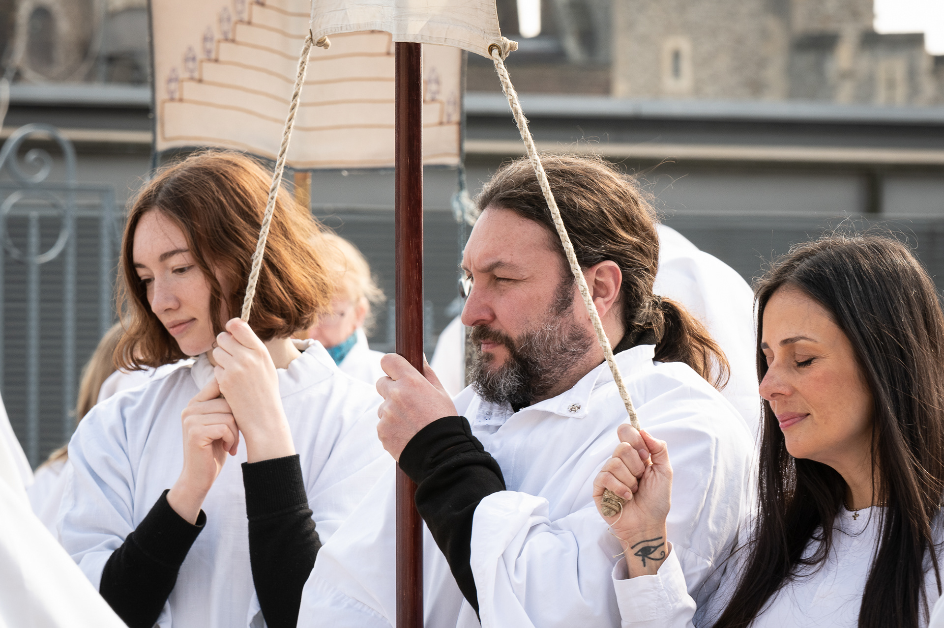 Druids Spring Equinox ceremony, London, 20/3/22. Image 004 © Ron Fassbender