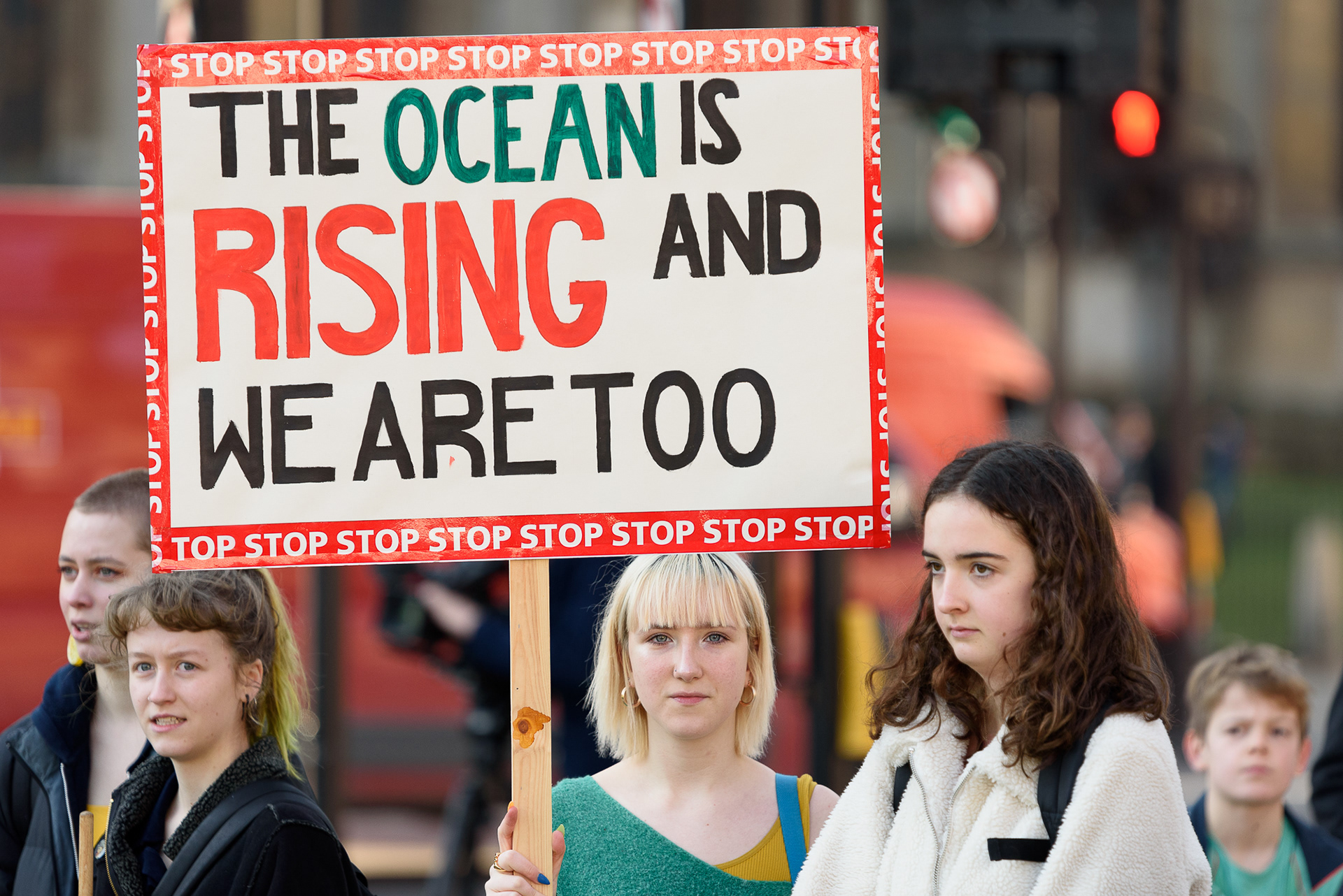 Student climate strike, Whitehall, London, 15/2/19. Image 008. © Ron Fassbender