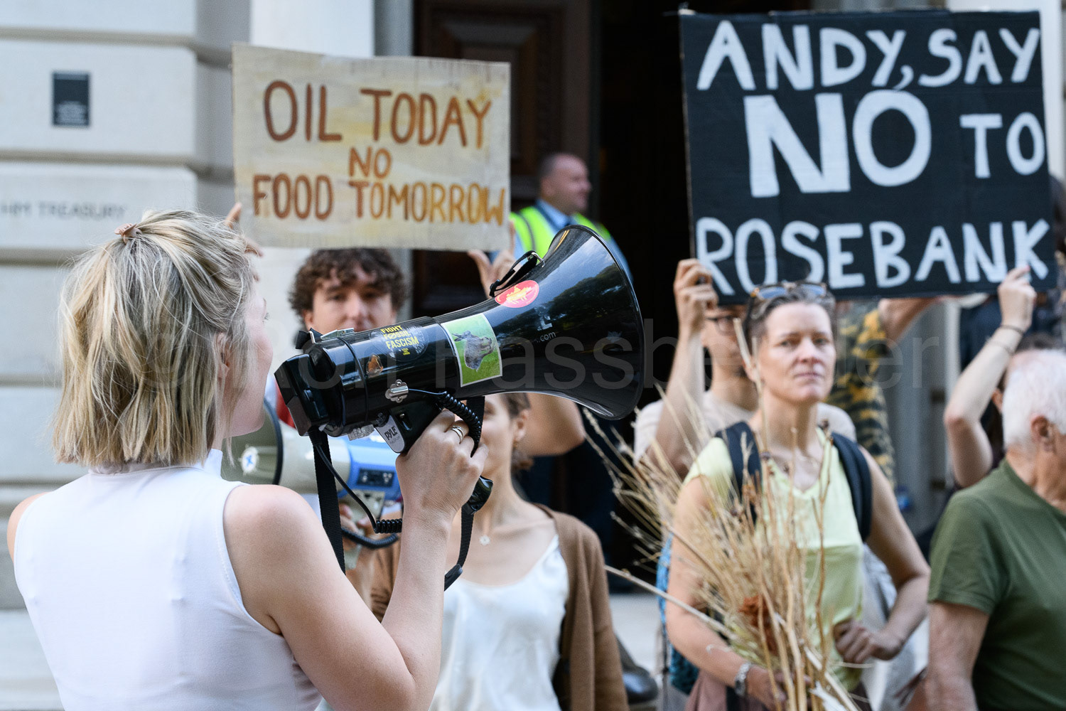 Stop Rosebank protest © Ron Fassbender