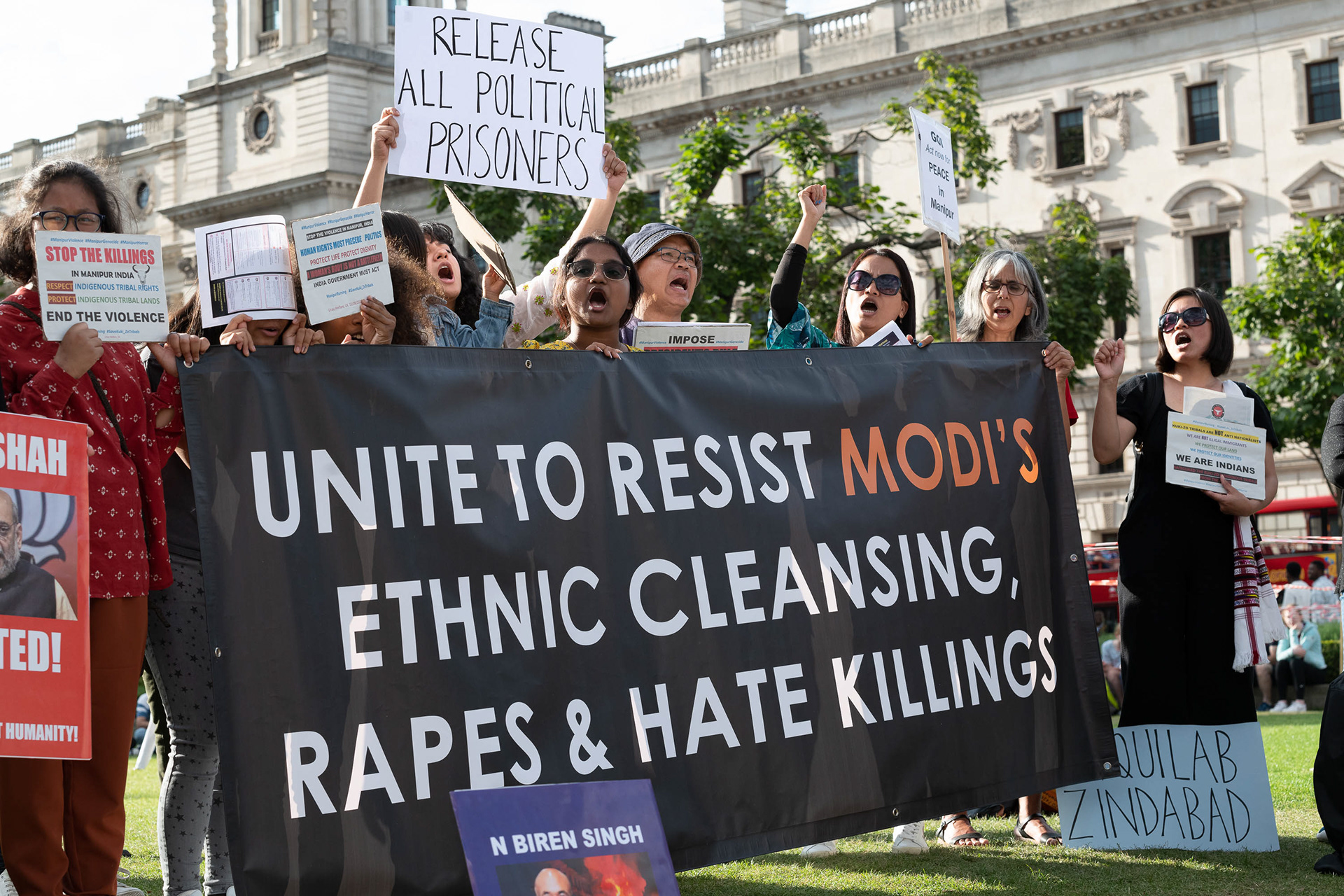 Stop The Manipur Killings demo © Ron Fassbender