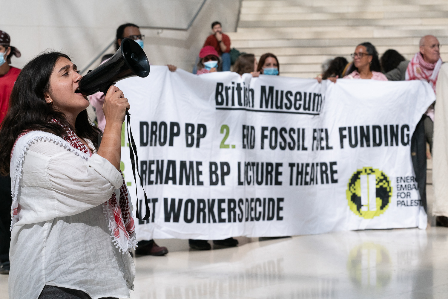 British Museum 'Drop BP' protest © Ron Fassbender