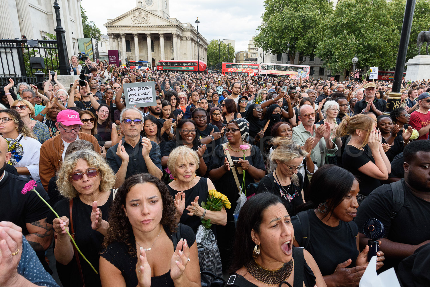 London vigil for Jason Arday © Ron Fassbender