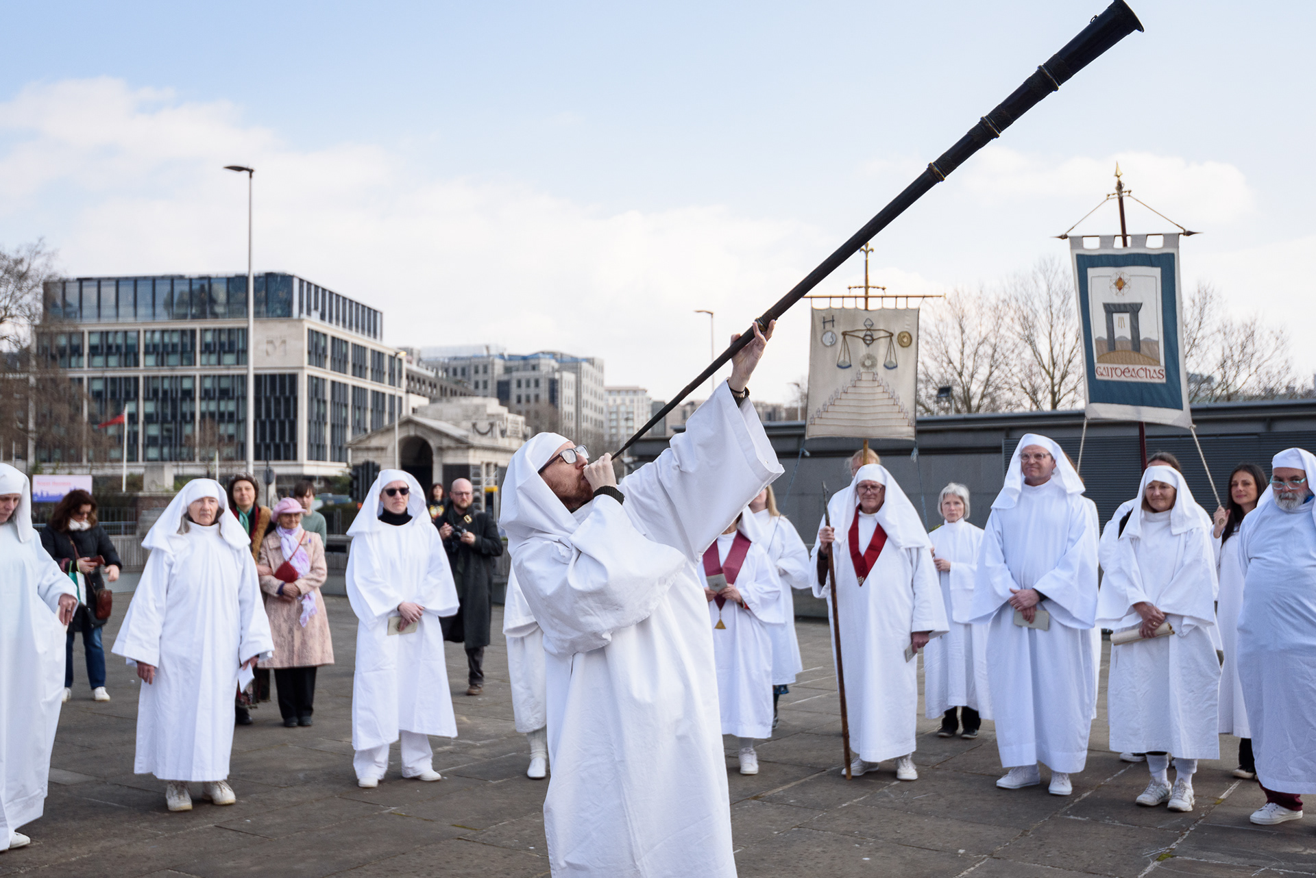 Druids Spring Equinox ceremony, London, 20/3/22. Image 009 © Ron Fassbender