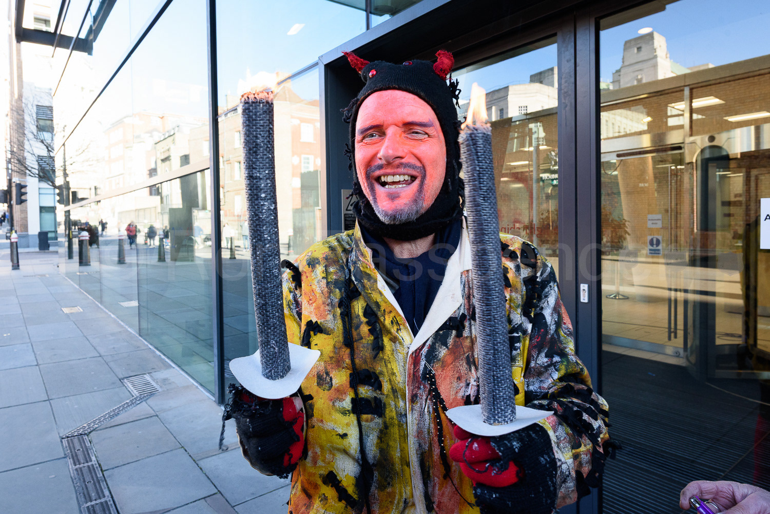 The Devil joins Wassail parade © Ron Fassbender