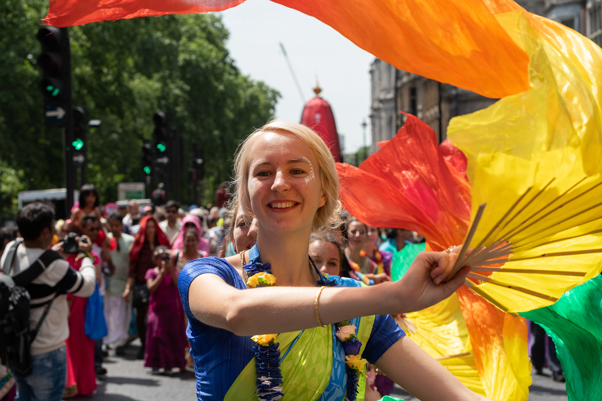 Ratha Yatra parade, London, UK. © Ron Fassbender