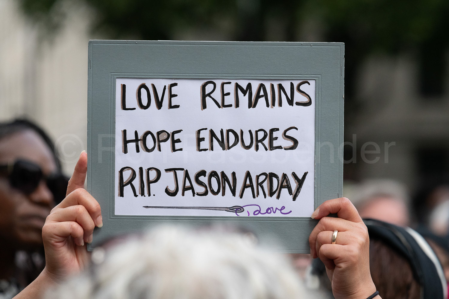 London vigil for Jason Arday © Ron Fassbender