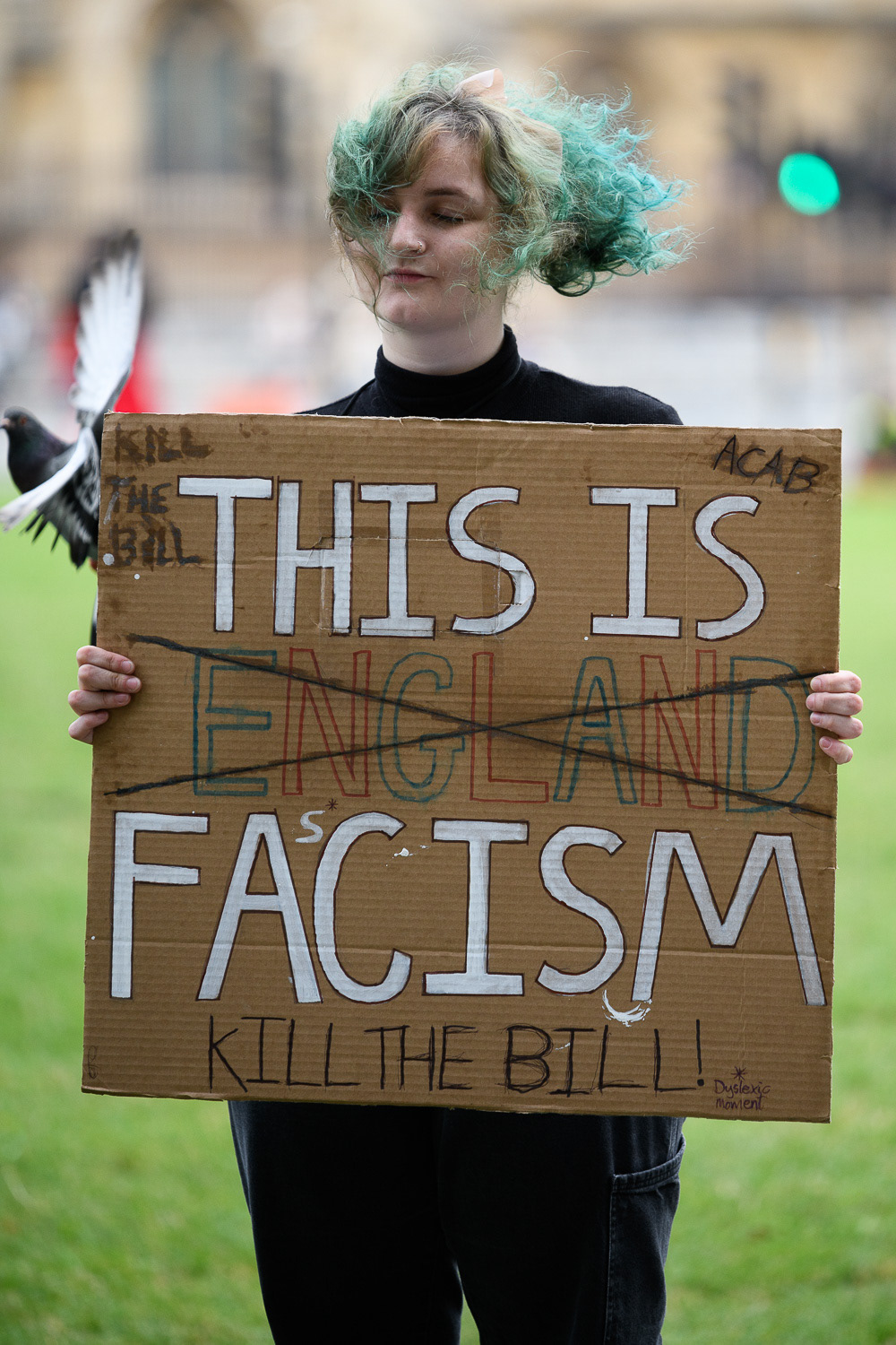 Protest against the draconian Police Bill legislation restricting protest rights. © Ron Fassbender