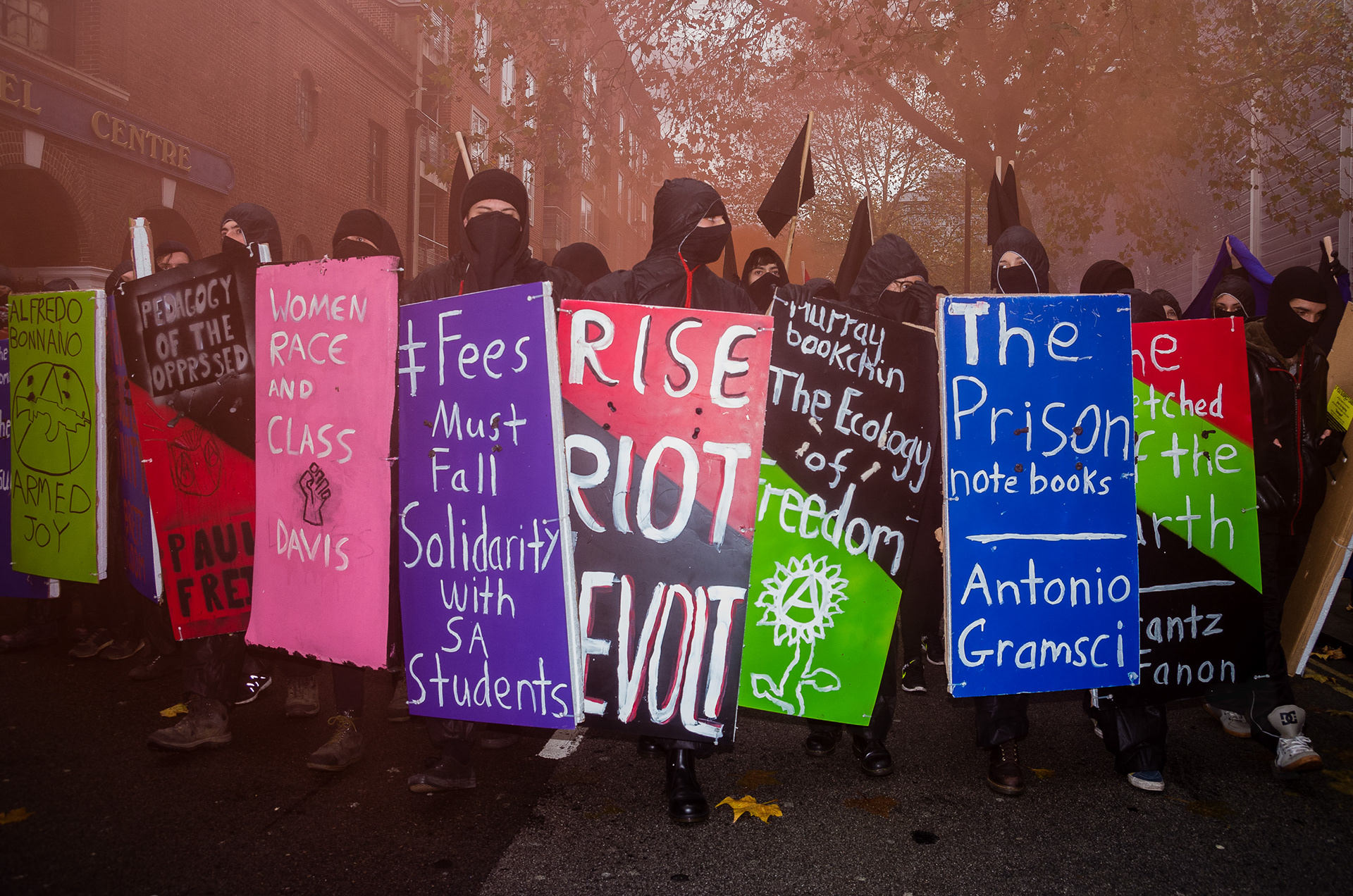 Student protest over increases in tuition fees. © Ron Fassbender