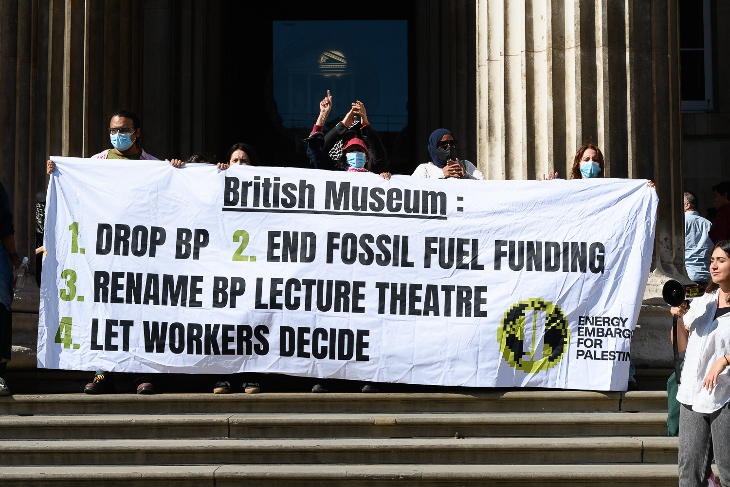 British Museum 'Drop BP' protest © Ron Fassbender