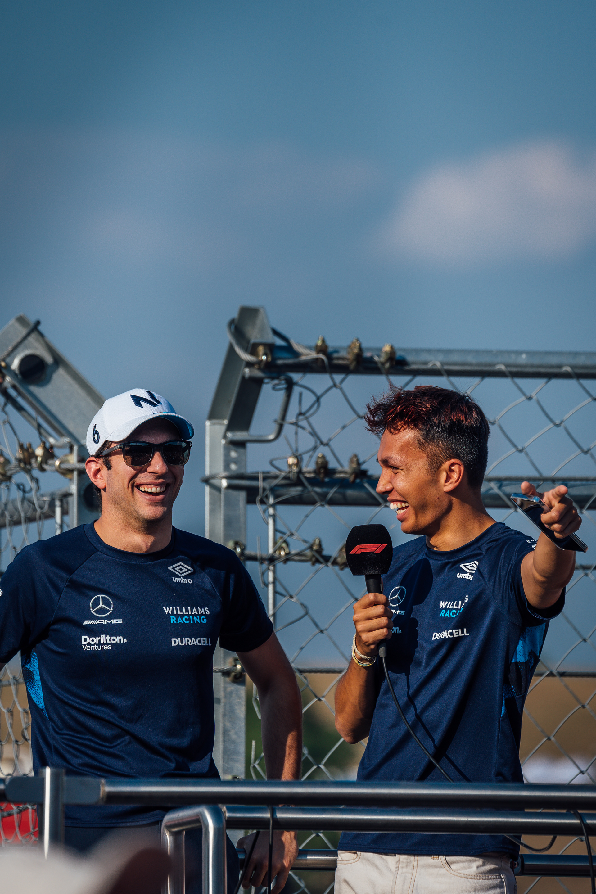 Nicolas Latifi and Alex Albon