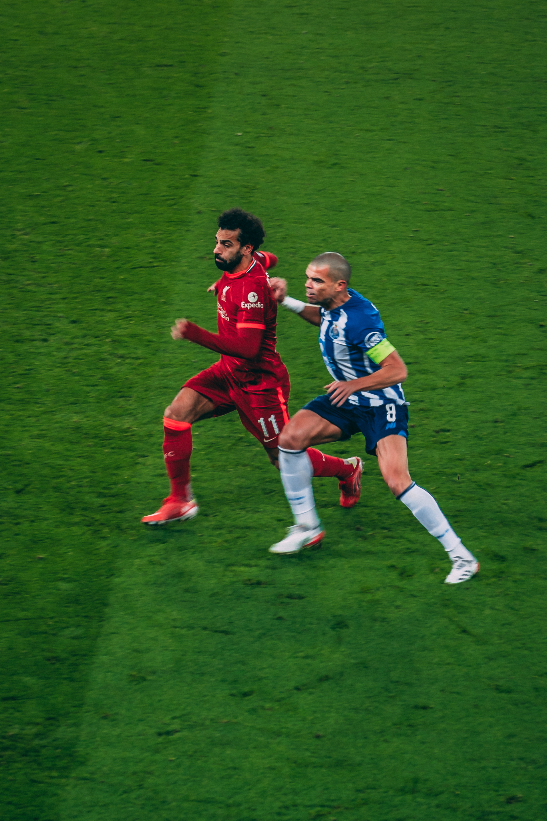 UCL - Liverpool FC vs. FC Porto 2021 - Mohamed Salah and Pepe