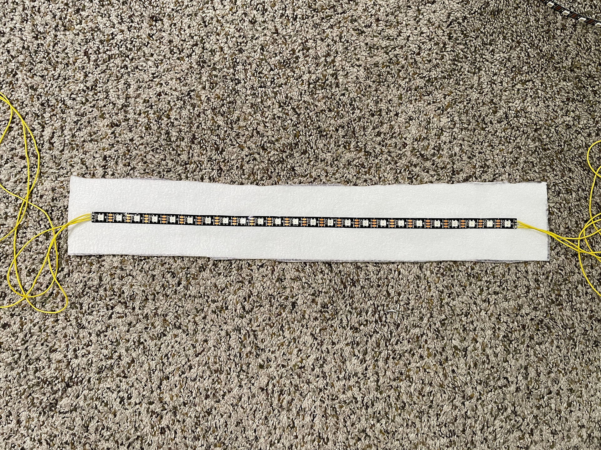 Connecting the LED strips