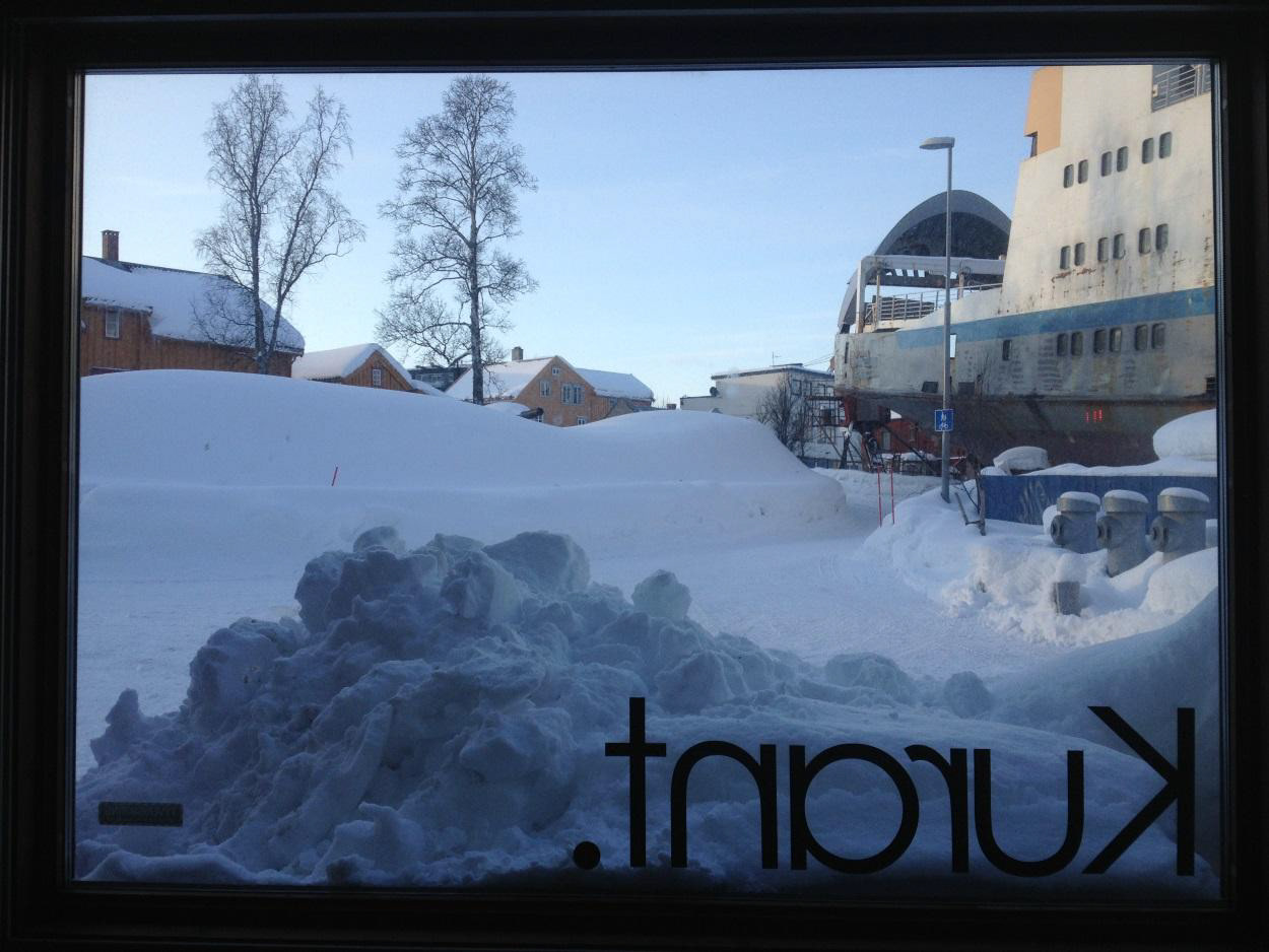 Looking out of the old KURANT space