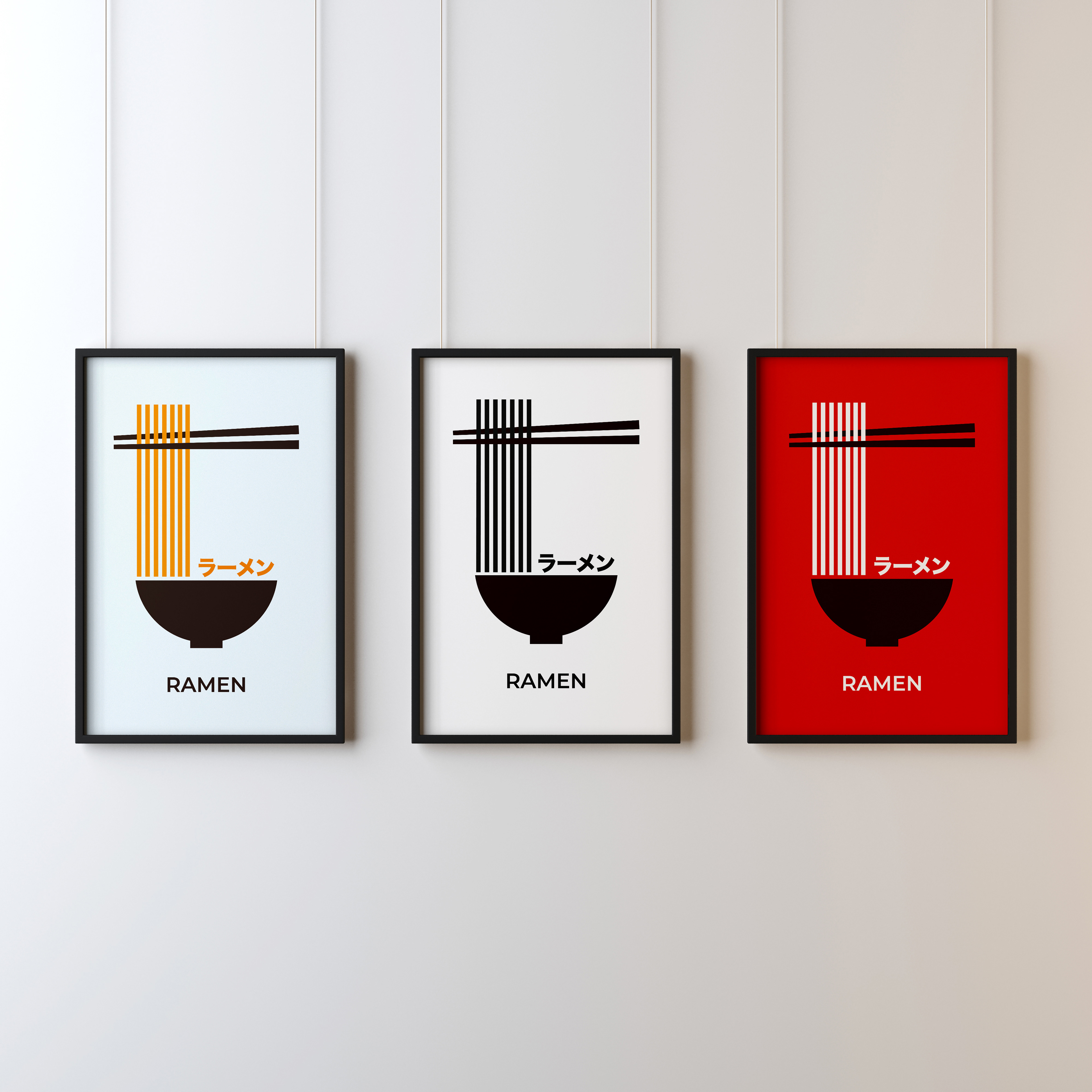 RAMEN ROUGE AFFICHE POSTER