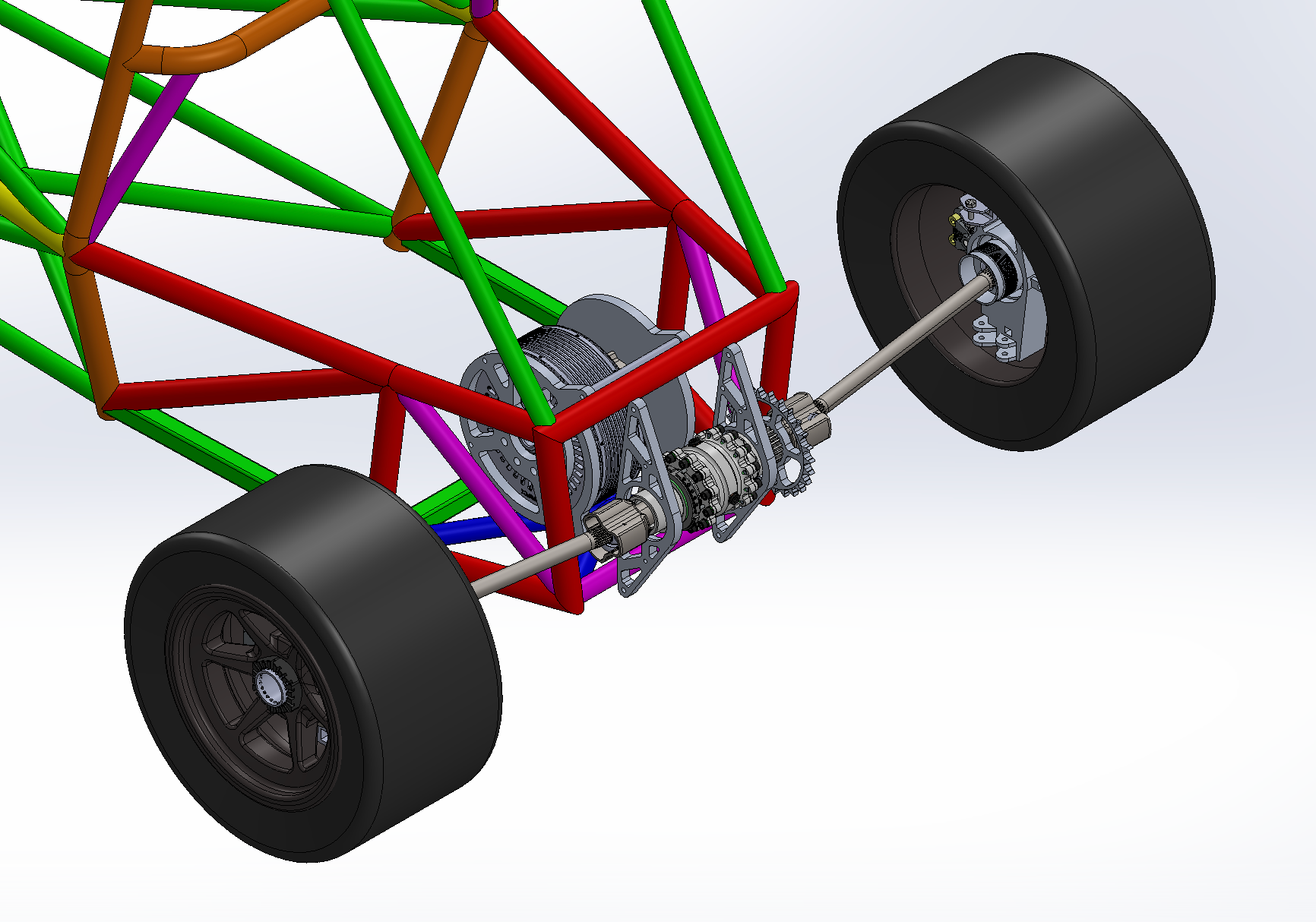 In-progress Powertrain Subsystem CAD