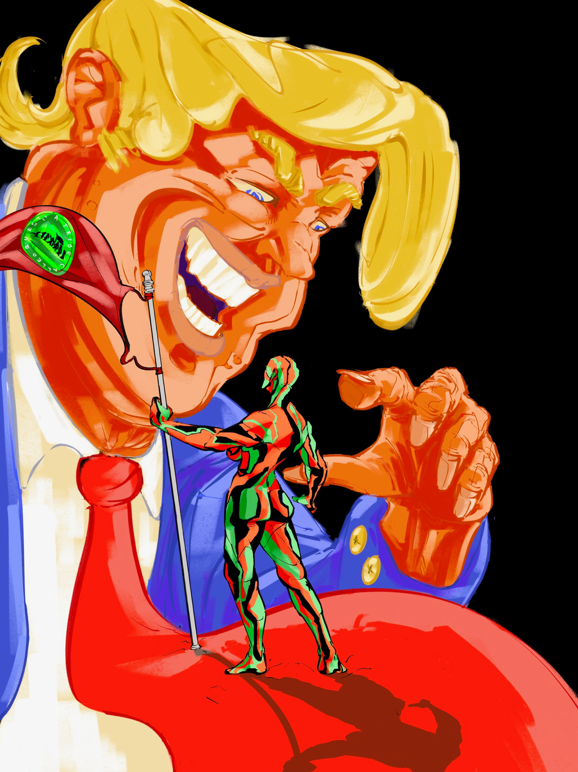 "The Donald" 2026 (Illustration of the final track of  A Tribe Called Quests 2016 Album"