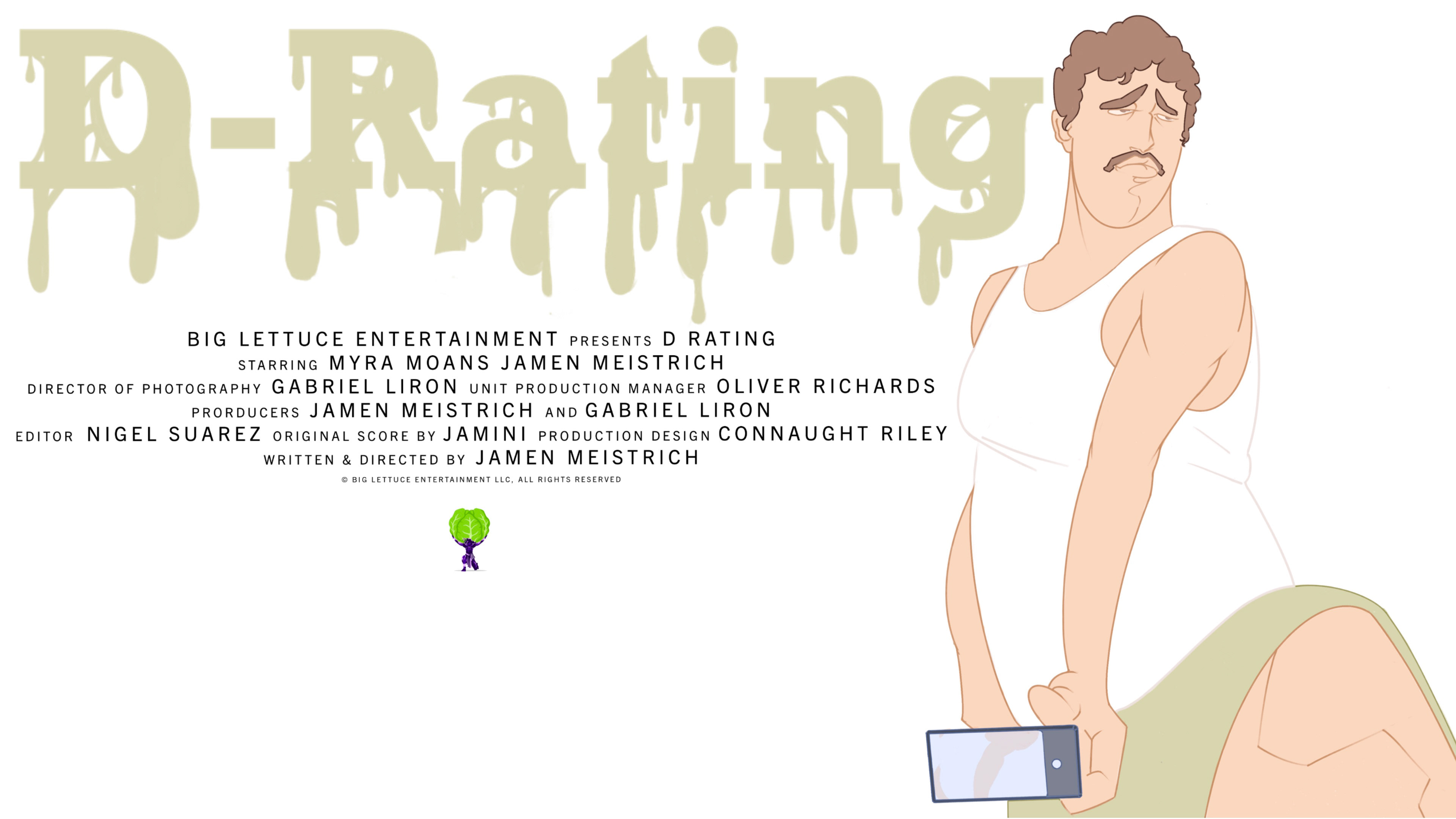 "D-Rating" 2025 (Short Film Poster for Big Lettuce Entertainment)
