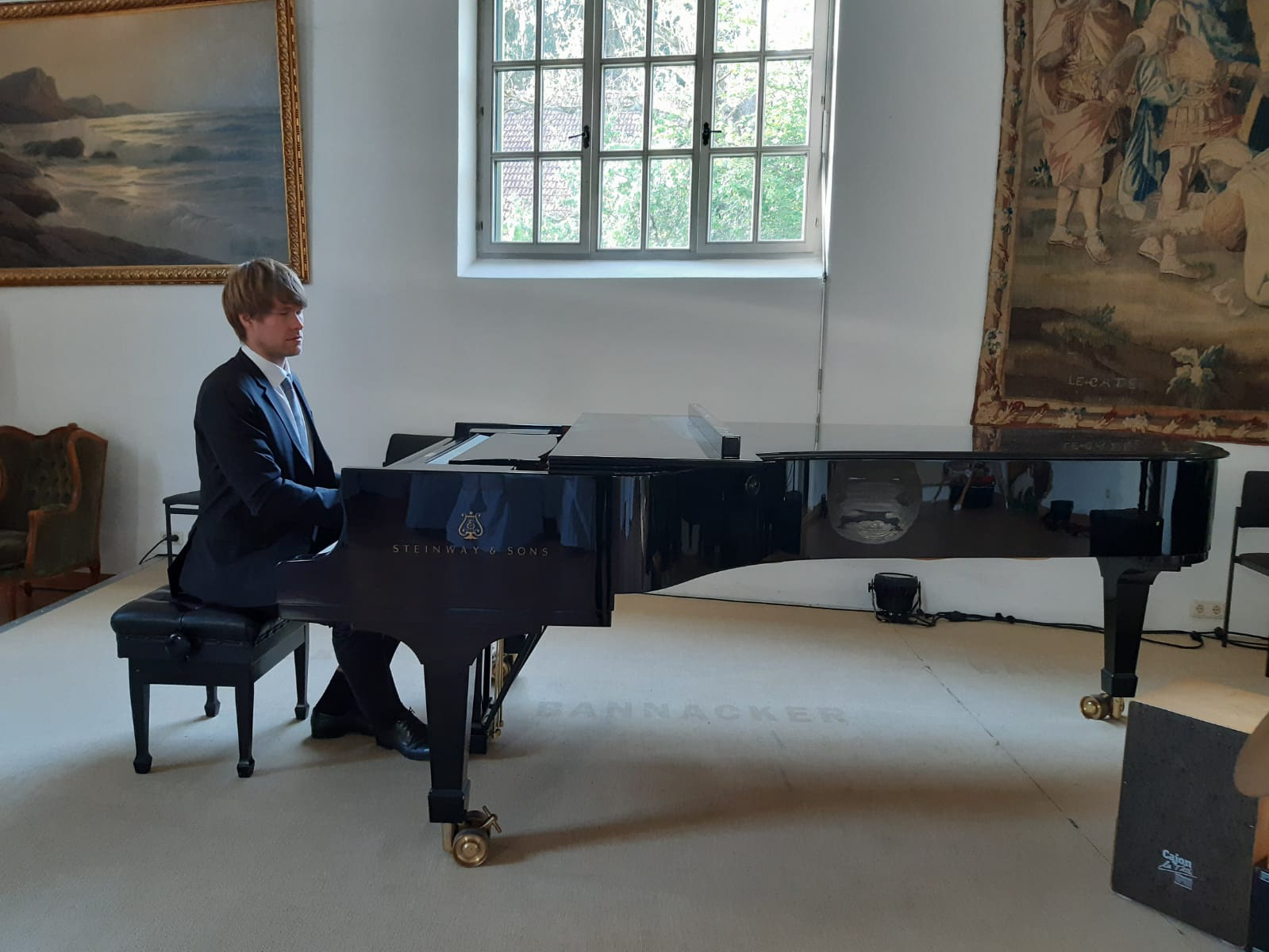 Andreas am Flügel - Hochzeit in Augsburg 2021