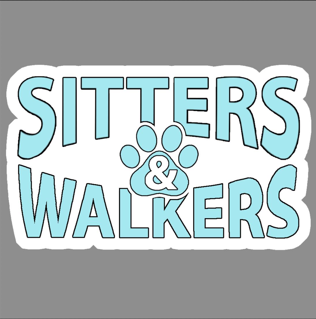 Logo for a local dog walking company created using Adobe Photoshop.