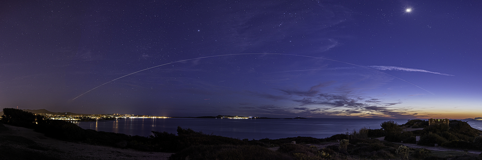 Passage de l'ISS au dessus des Embiez