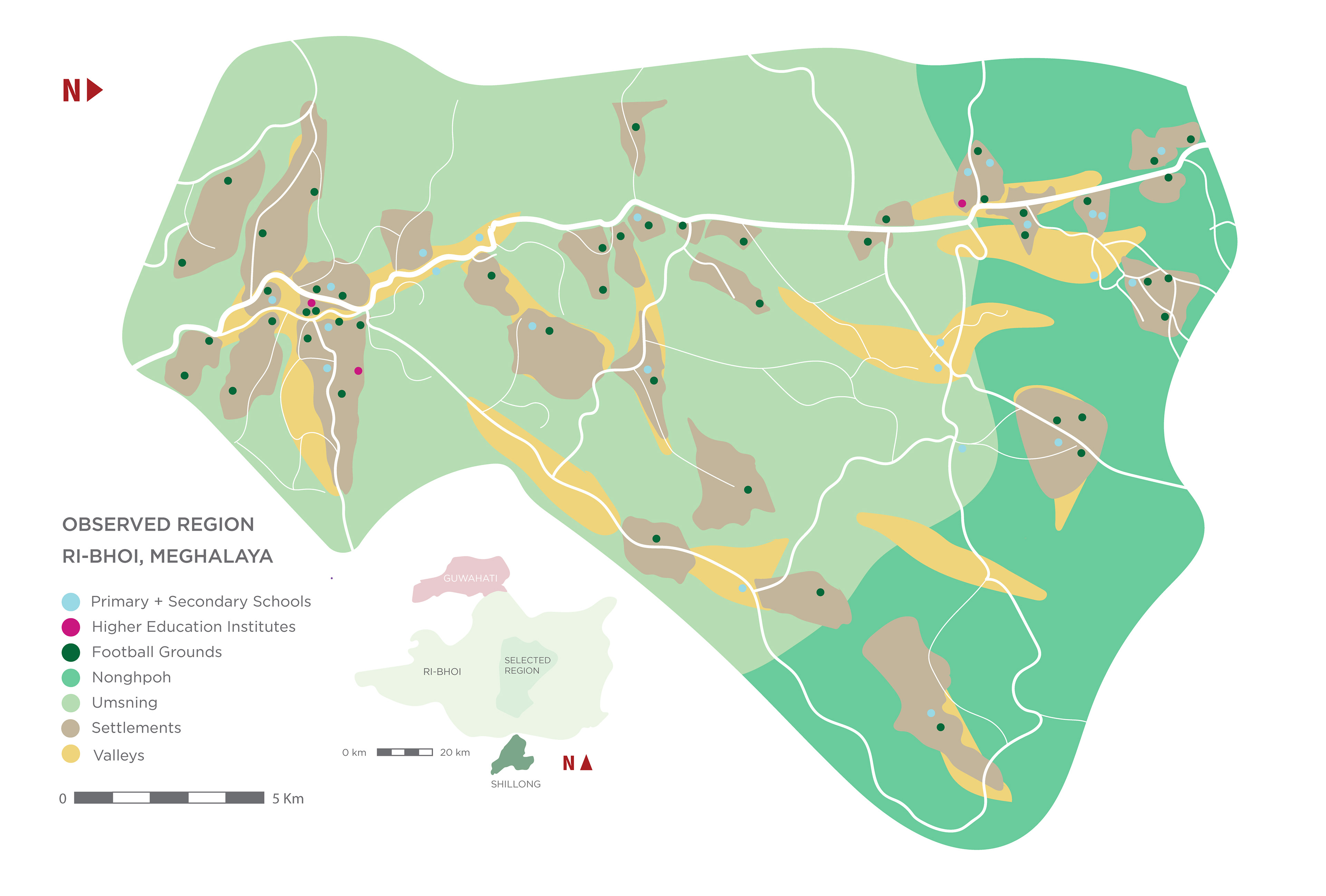 *map drafted through secondary research of the region