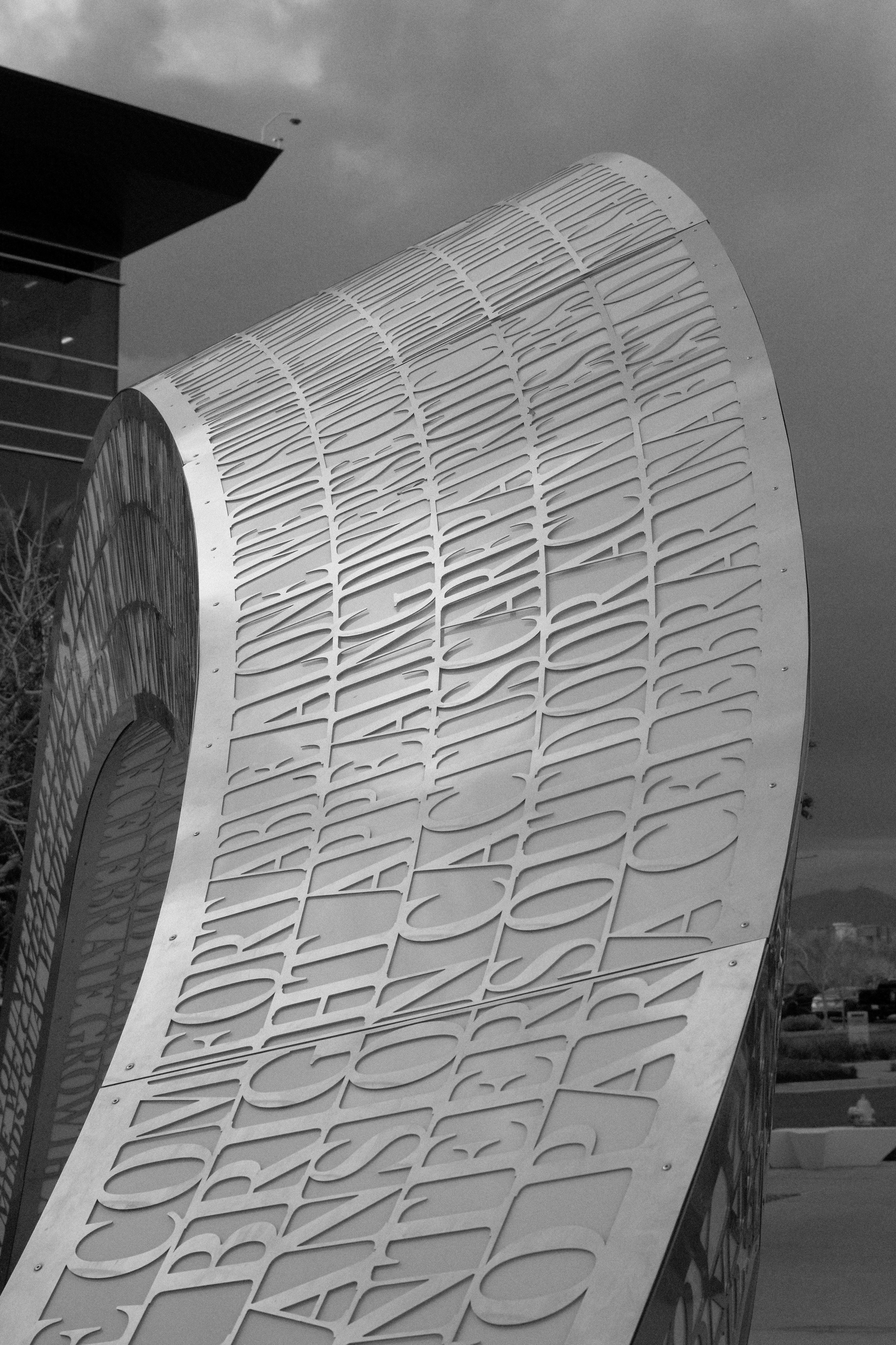 "Word Arch" in B&W Monochrome by Ritchie Roesch