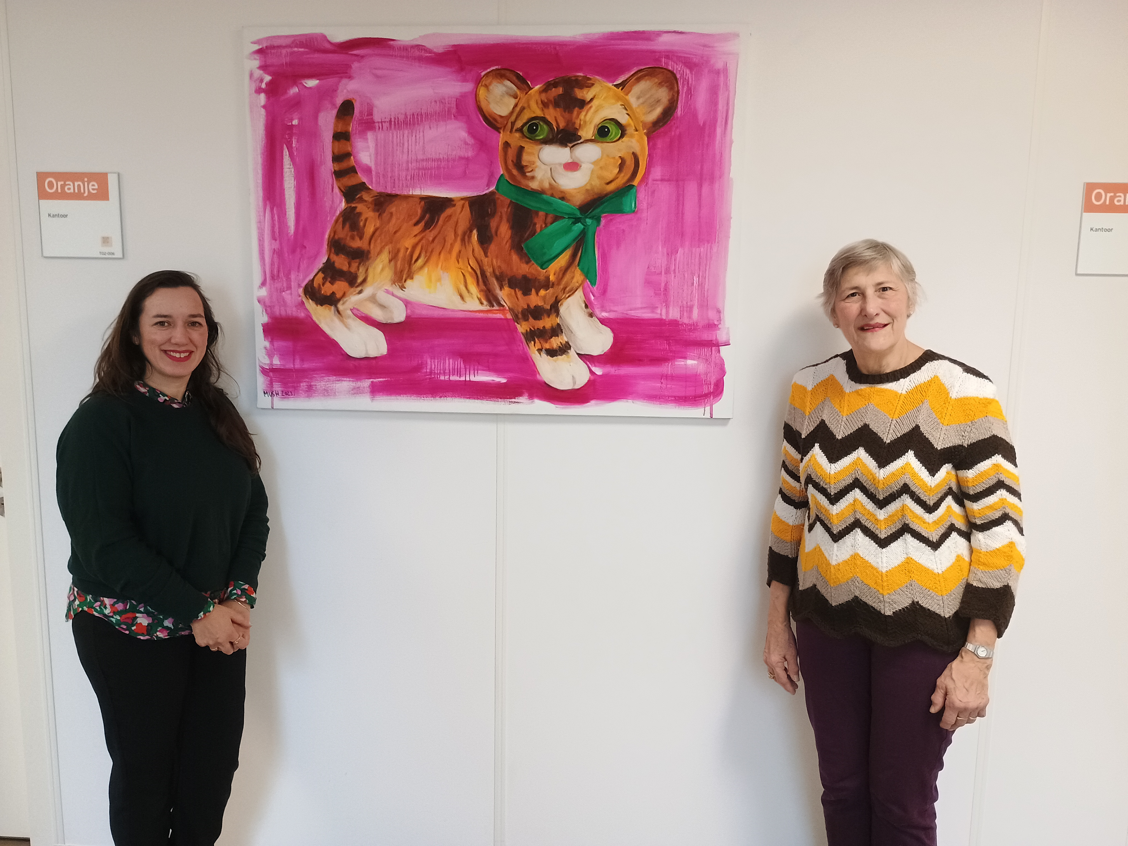 Westeinde Hospital Den Hague. Me and R. van der Beek from the Art comission.