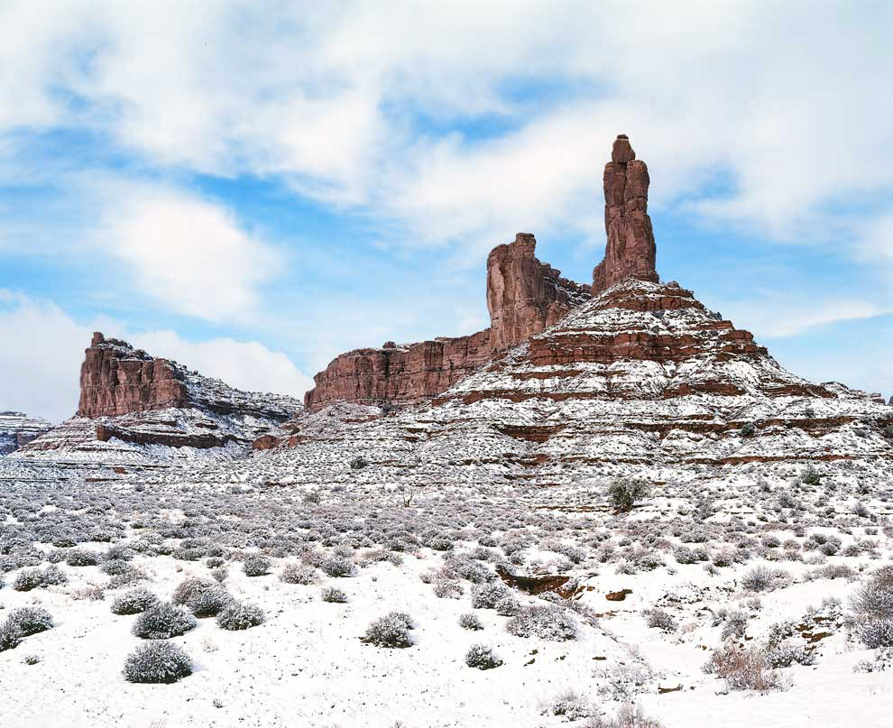 Monument snowfall
