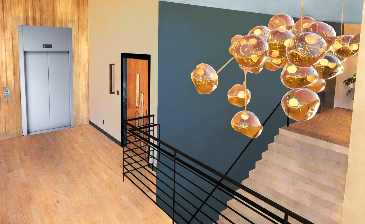 Fernweh Plaza Stair View (Unpainted Elevator)