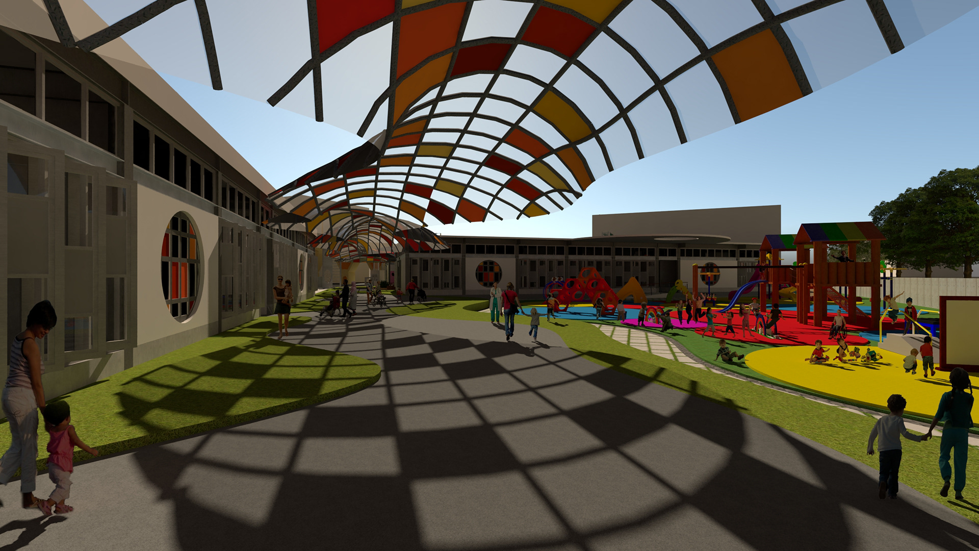 Corridor and Pathway View