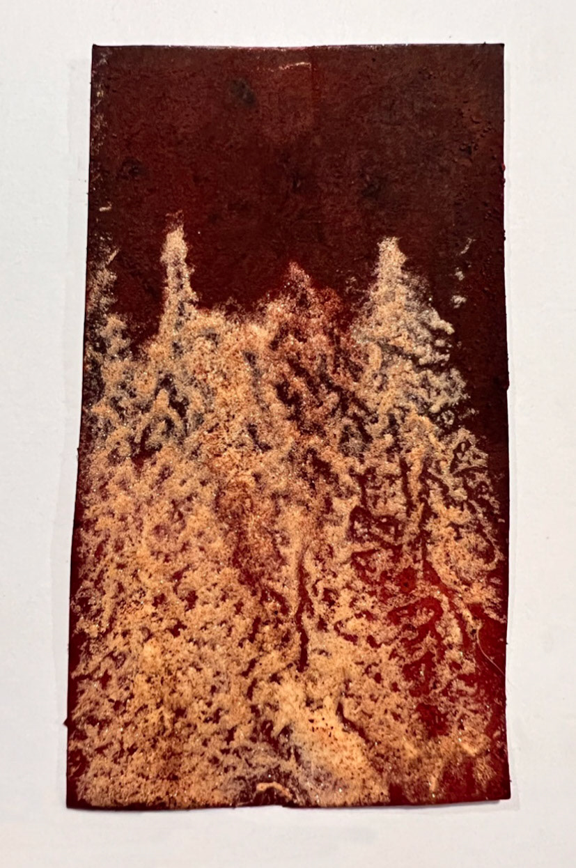turmeric on watercolor paper