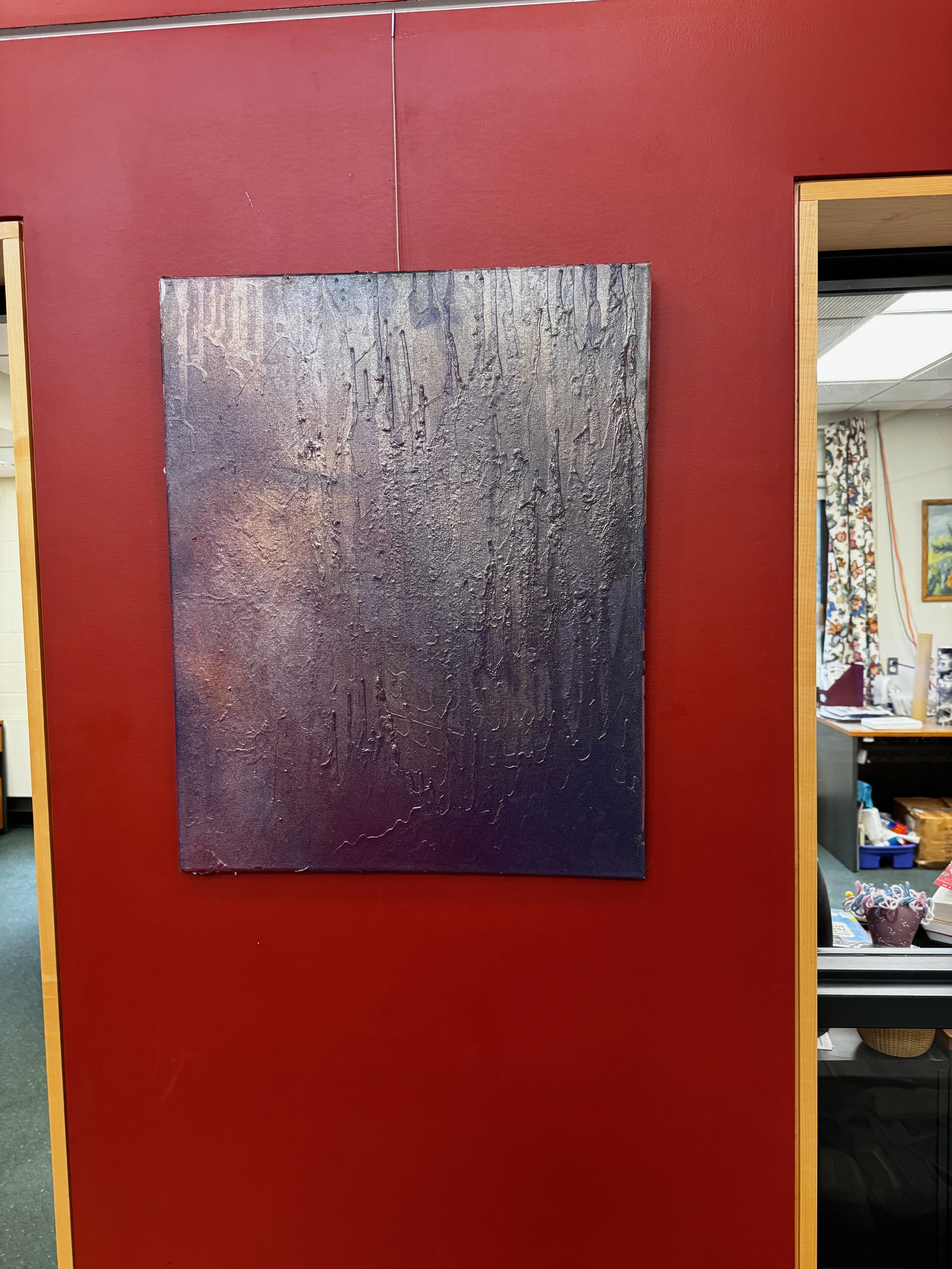 watcher | 24" x 30" unstretched & hemmed