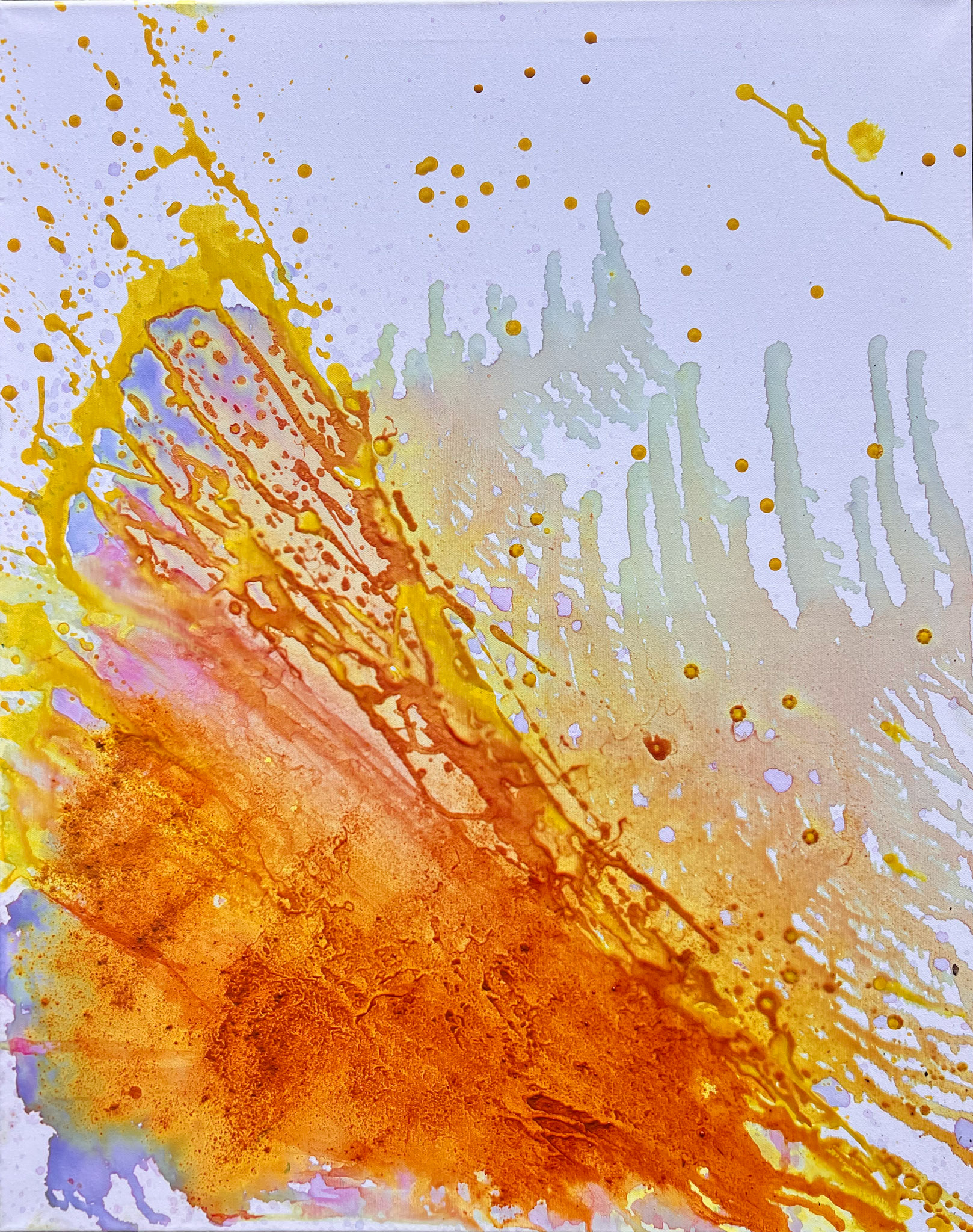 turmeric & grape on canvas