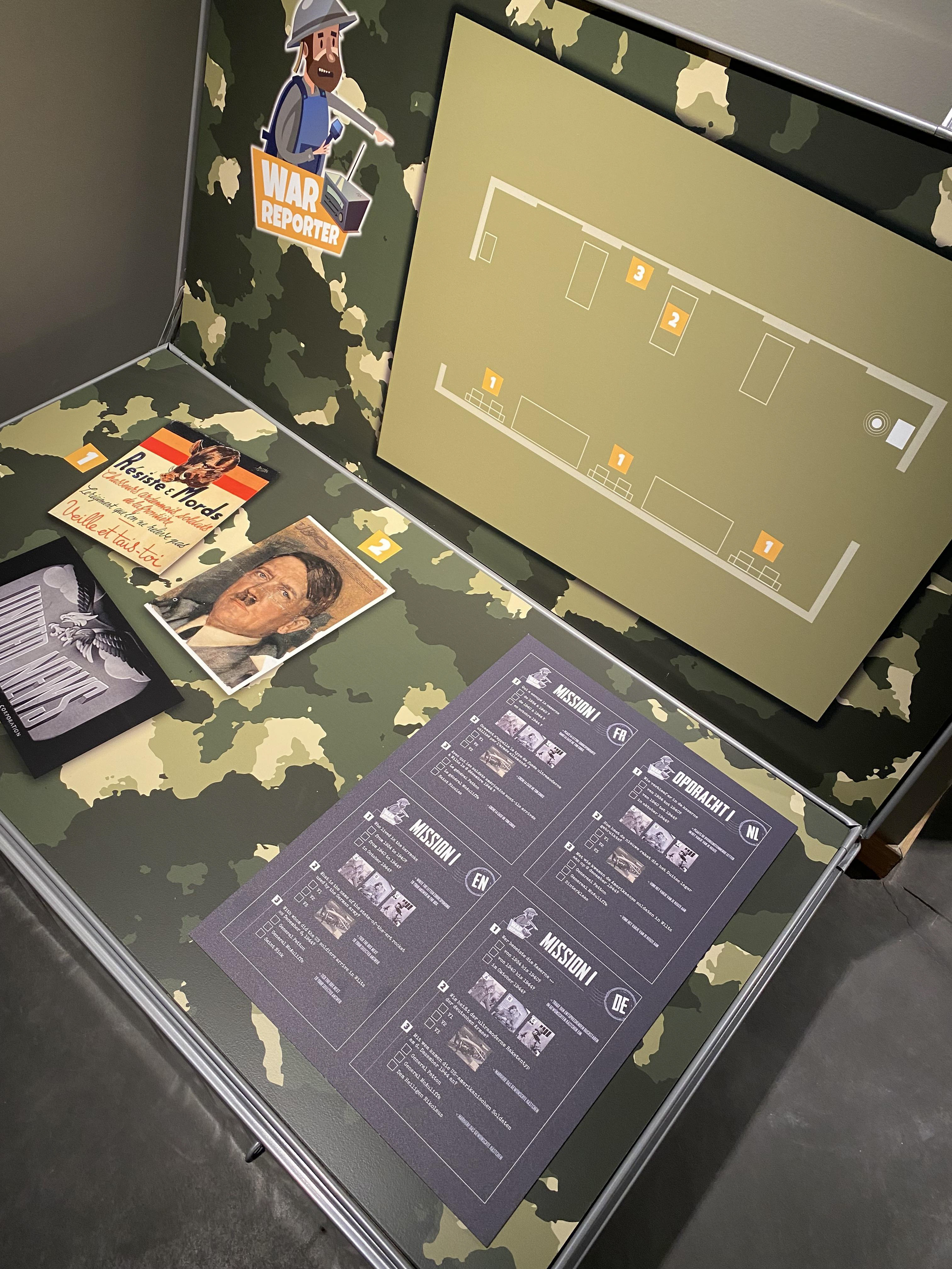 Charte graphique, Design graphique, Pre-press, Musée Bastogne War Rooms, Programme pédagogique et ludique