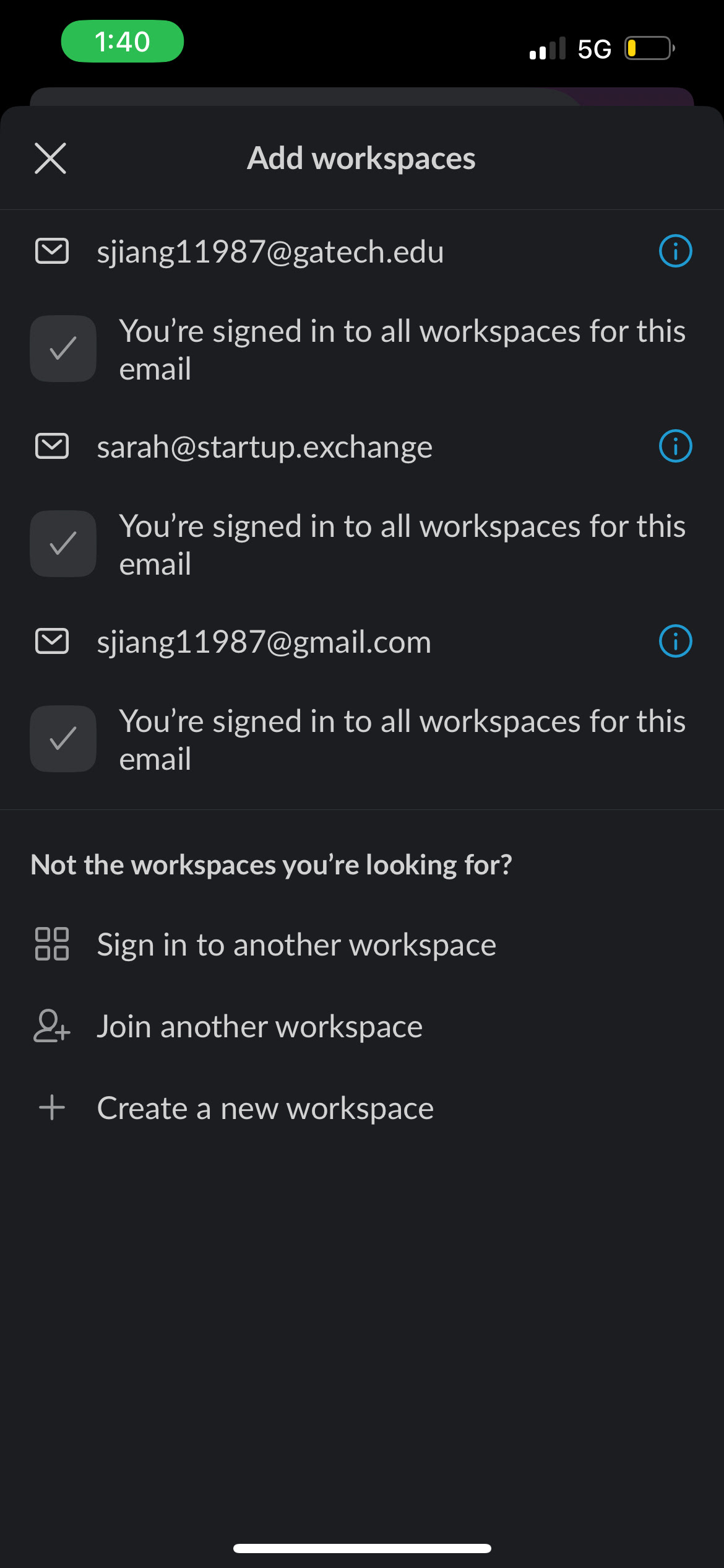 Old Workspace Management