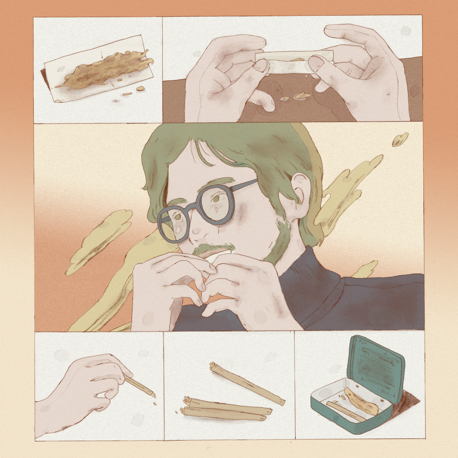 illustration for 手捲煙