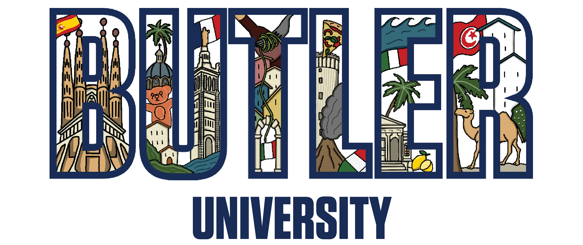 Shirt Design for Study Abroad Class. Drawn in Procreate.
