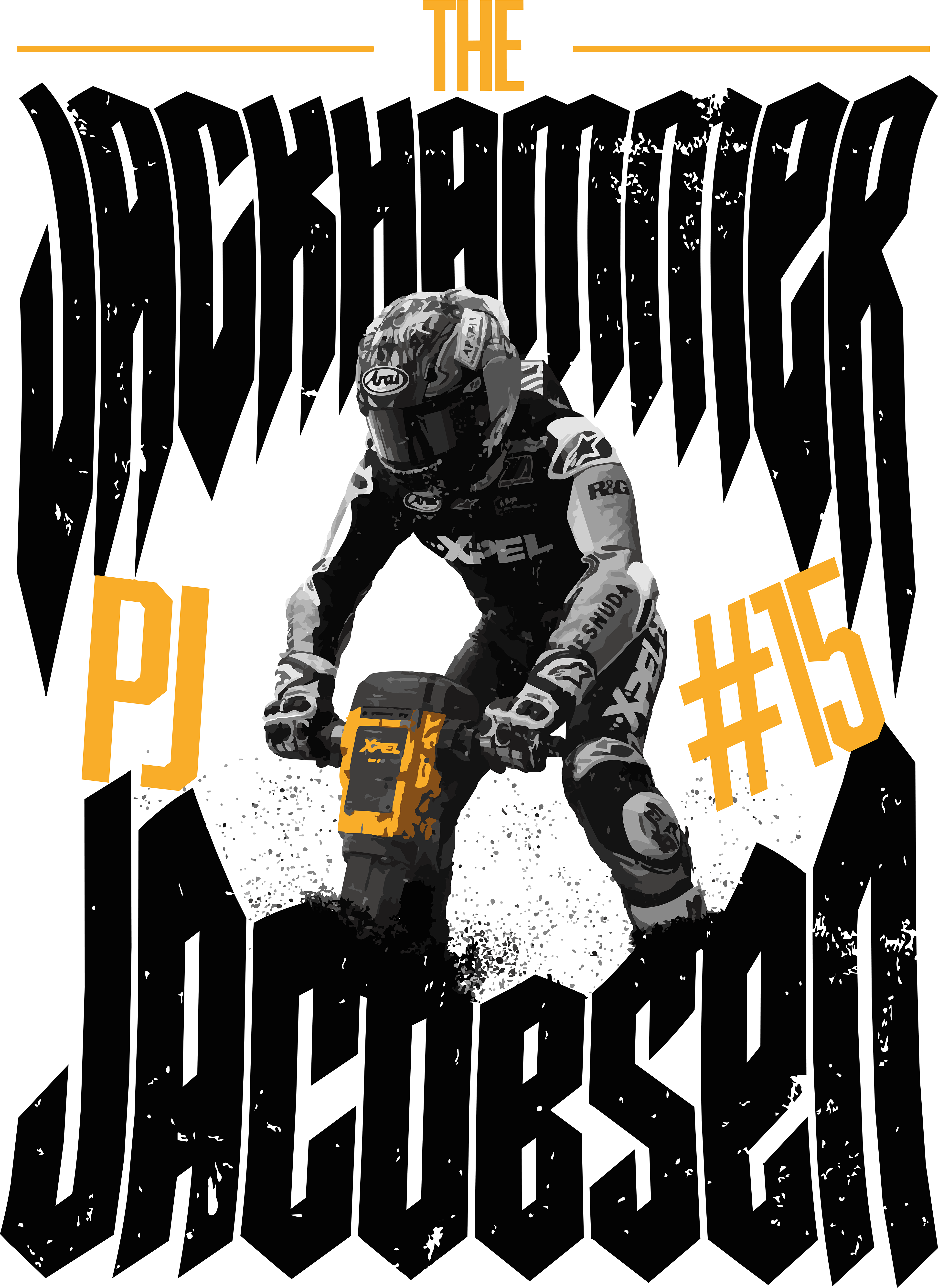 Rahal Ducati MotoAmerica Team Asset. Created in Adobe Illustrator.