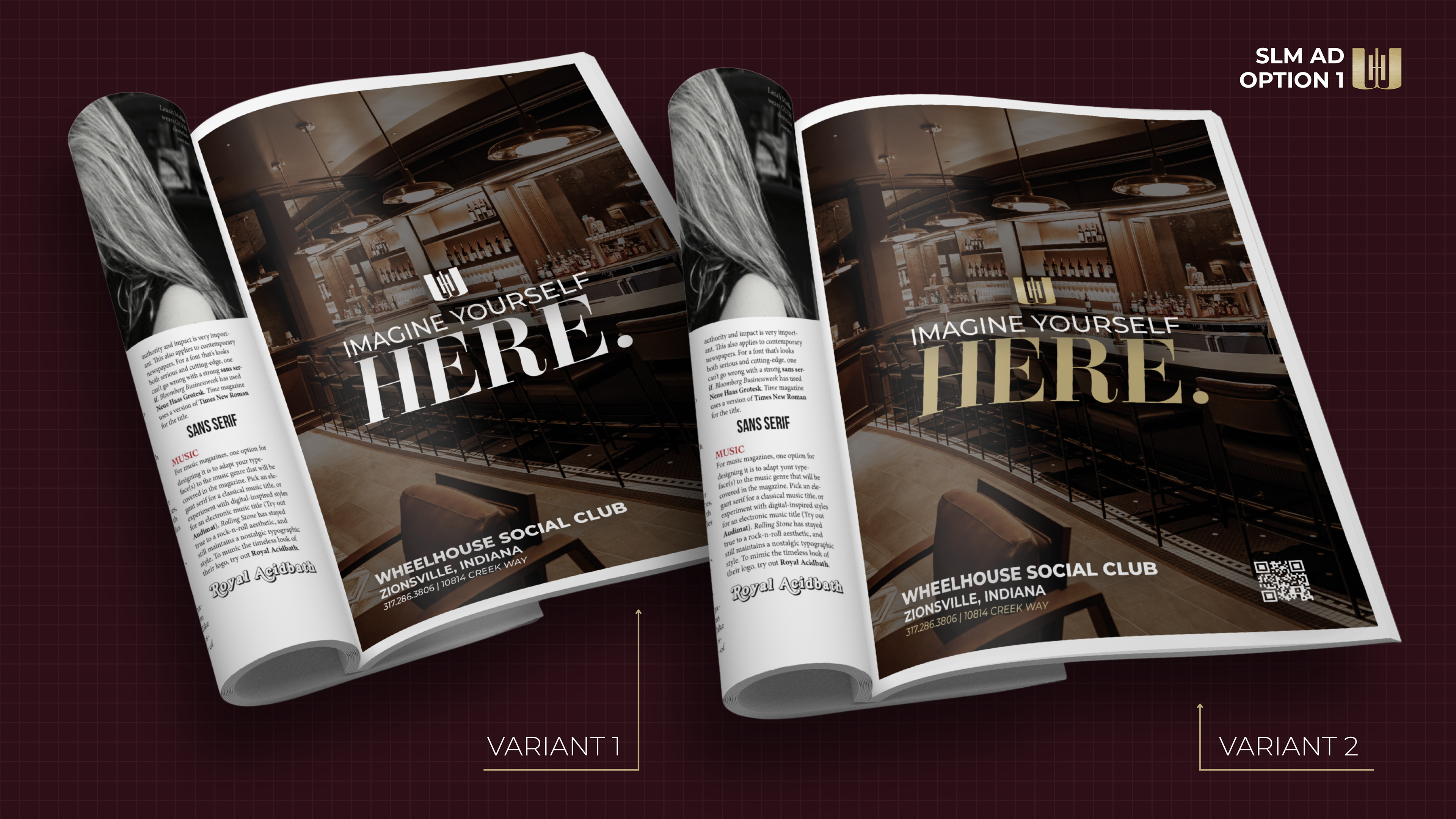Magazine Advertisement Mockup. Created in Adobe Photoshop.