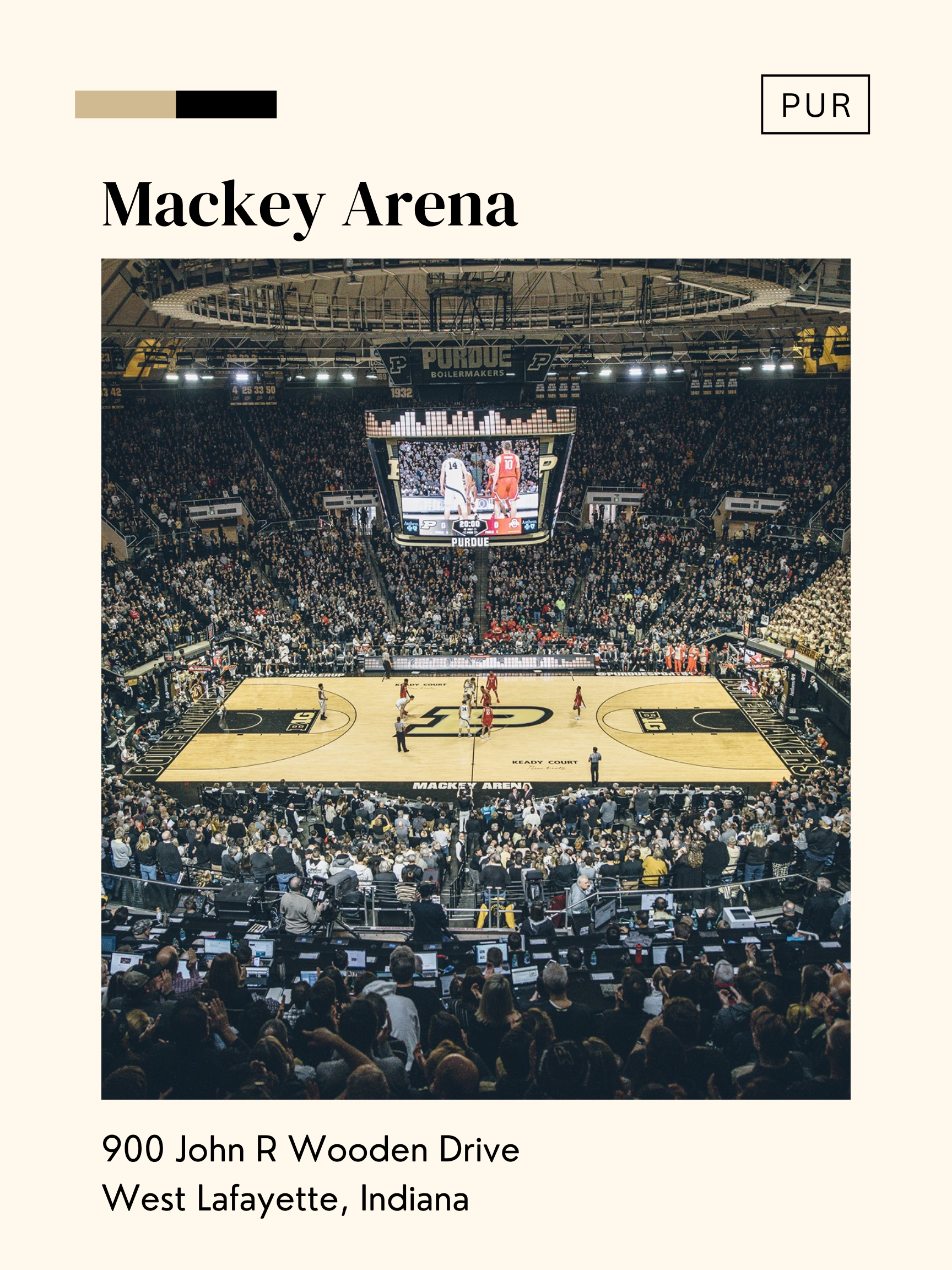 Purdue Poster (Personal Project). Created in Canva. [2022]