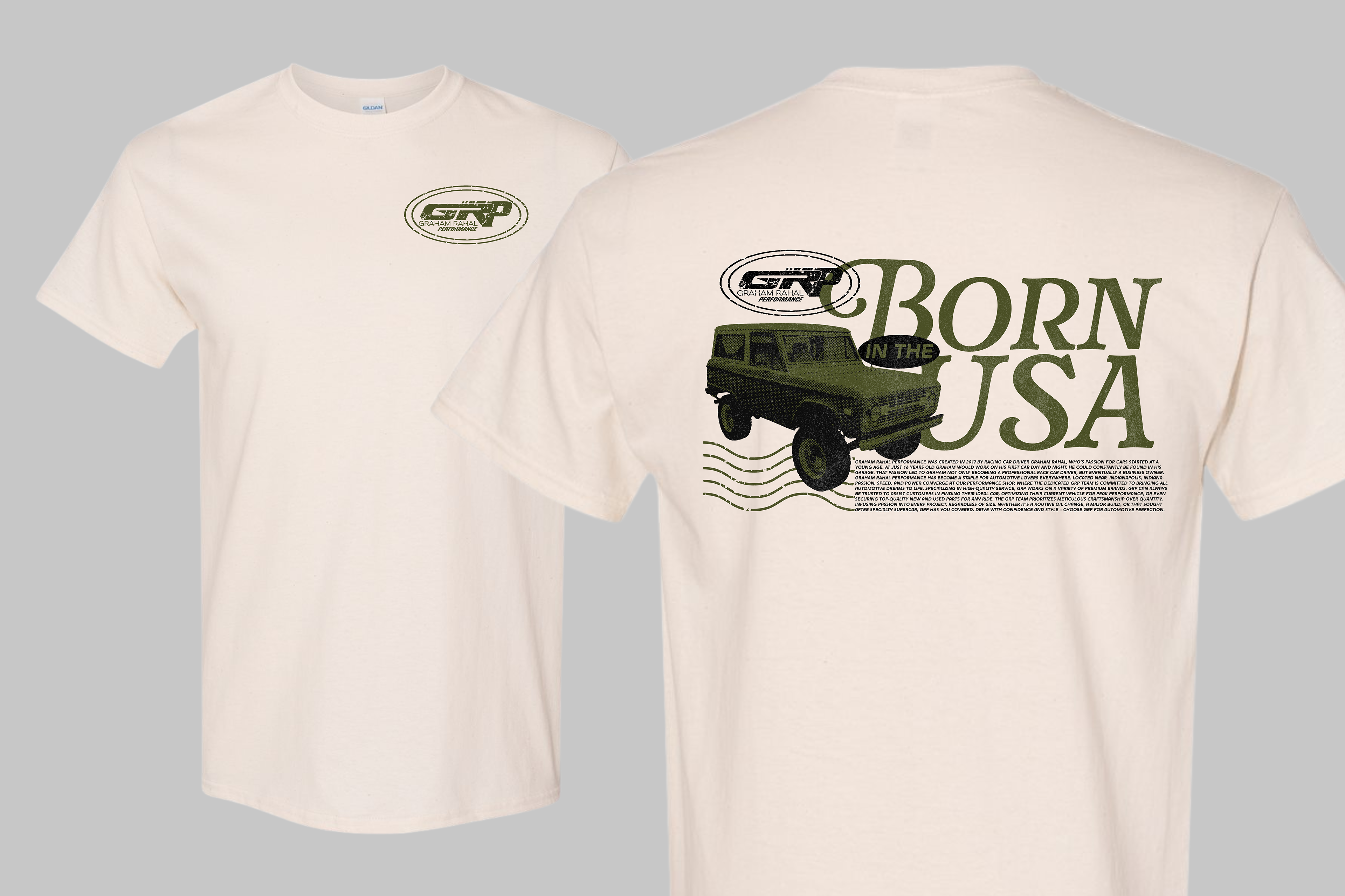 Shirt for GRP. Created in Adobe Illustrator.