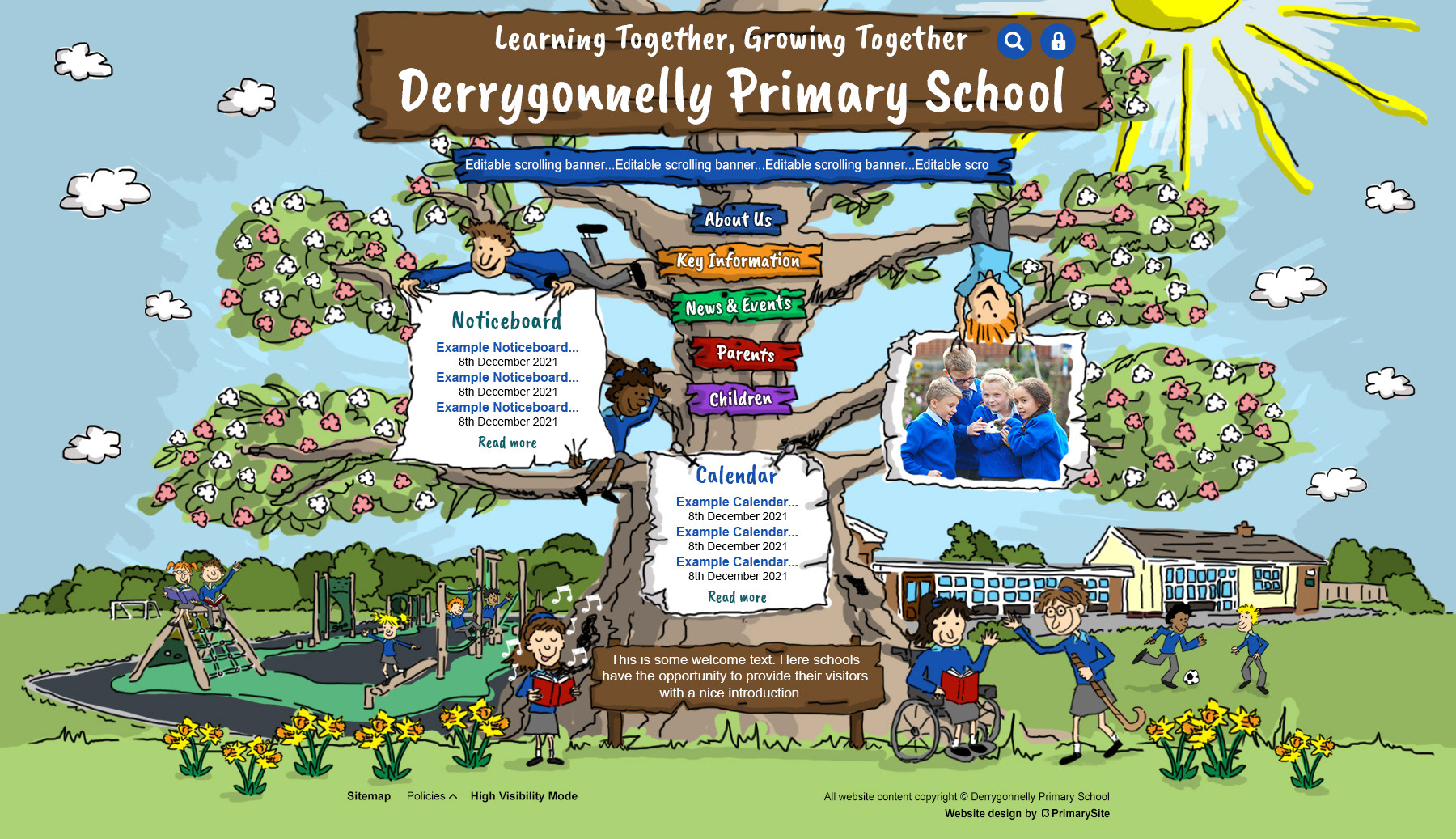 Derrygonnelly Primary School website design