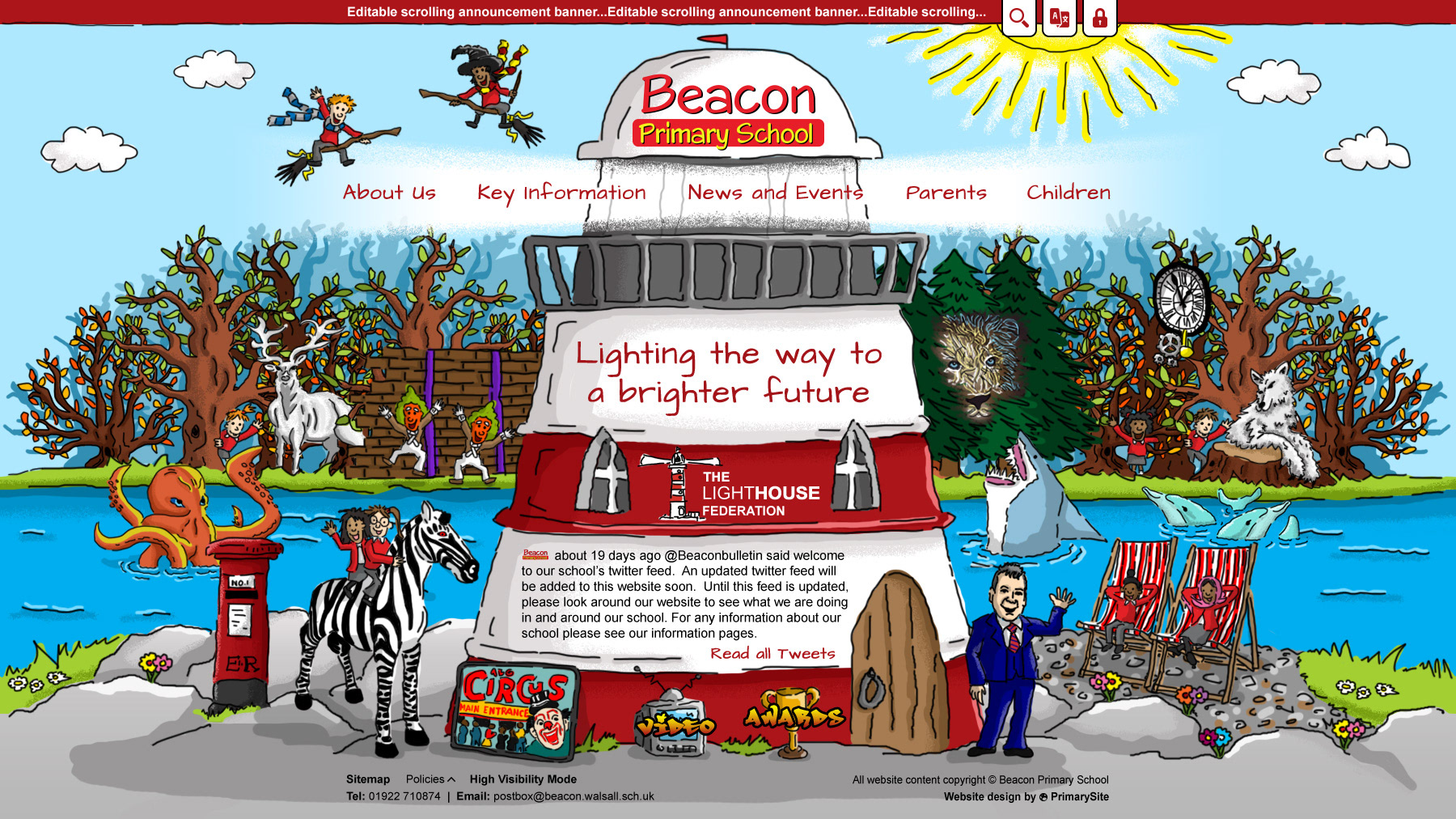 Beacon Primary website design