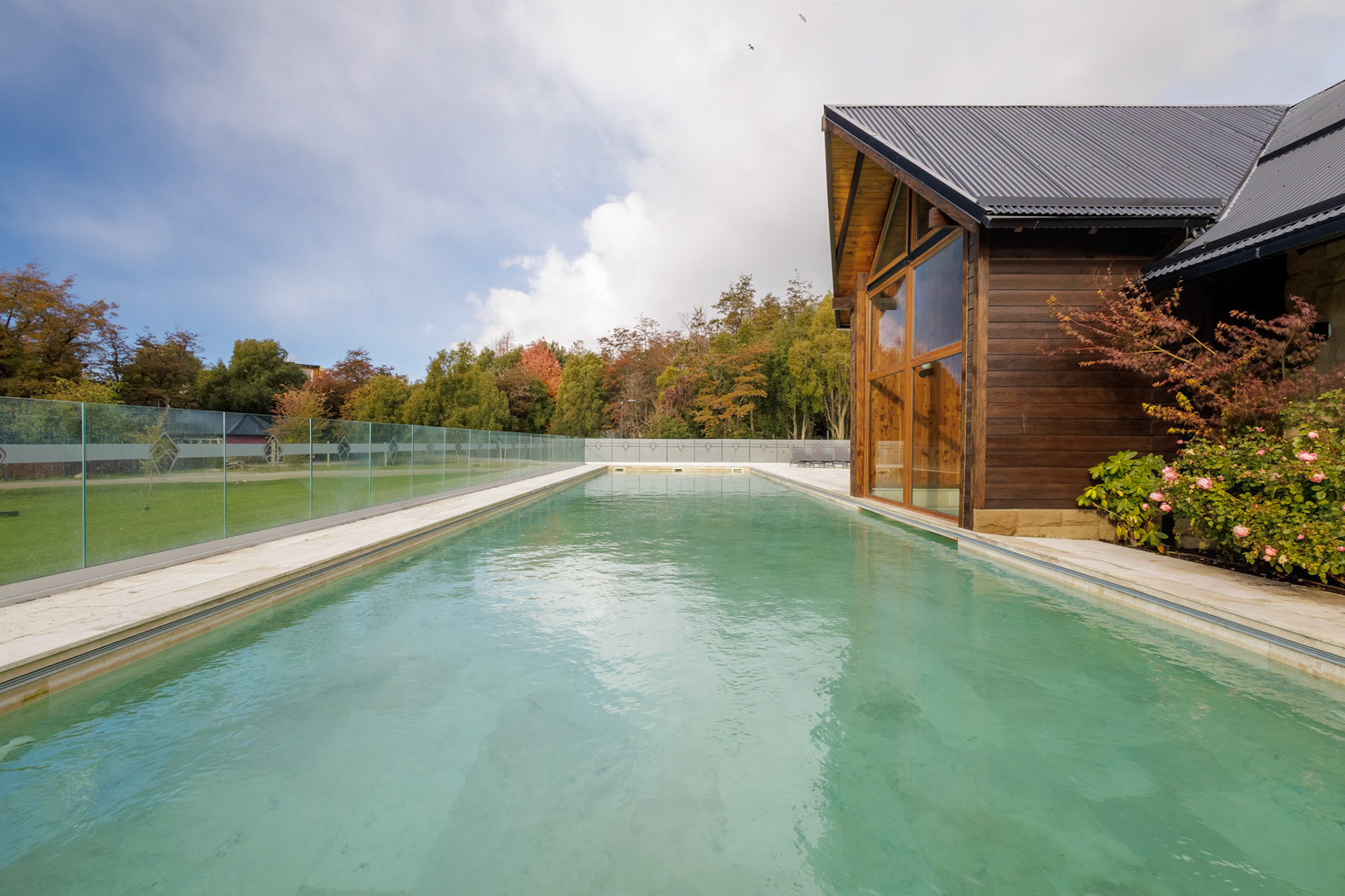 Fotografía de amenities de un barrio privado llamado Barrancas de Melipal ubicado en San Carlos de Bariloche.