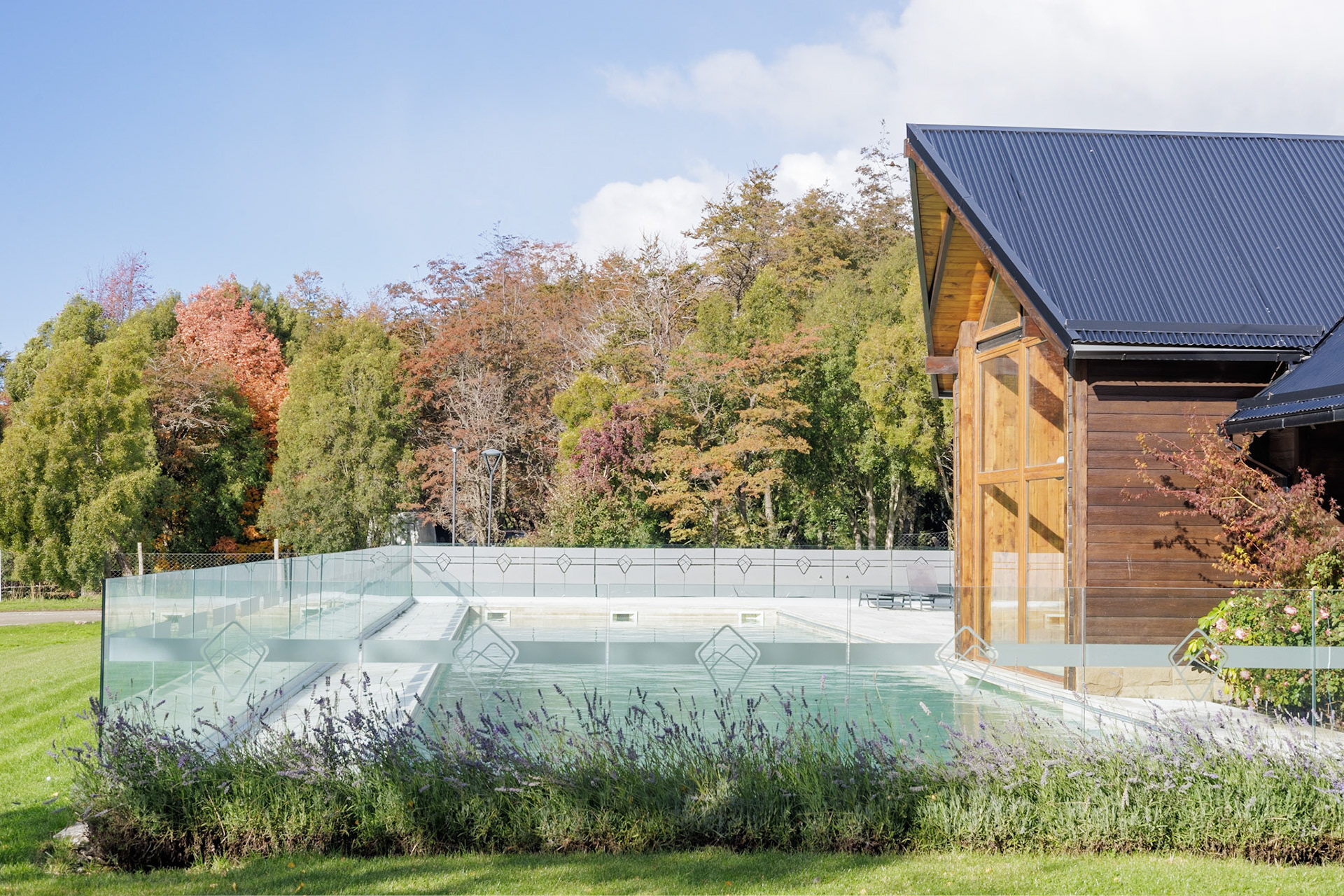 Fotografía de amenities de un barrio privado llamado Barrancas de Melipal ubicado en San Carlos de Bariloche.