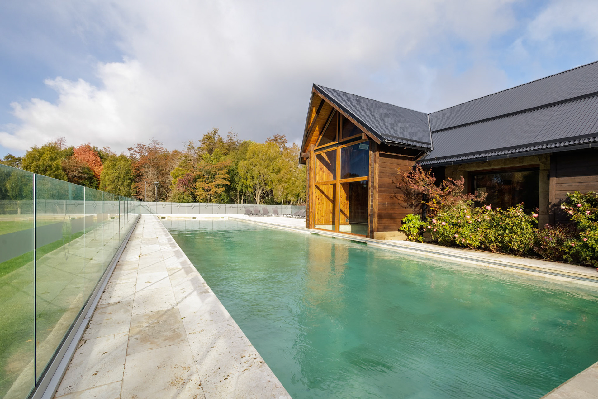 Fotografía de amenities de un barrio privado llamado Barrancas de Melipal ubicado en San Carlos de Bariloche.
