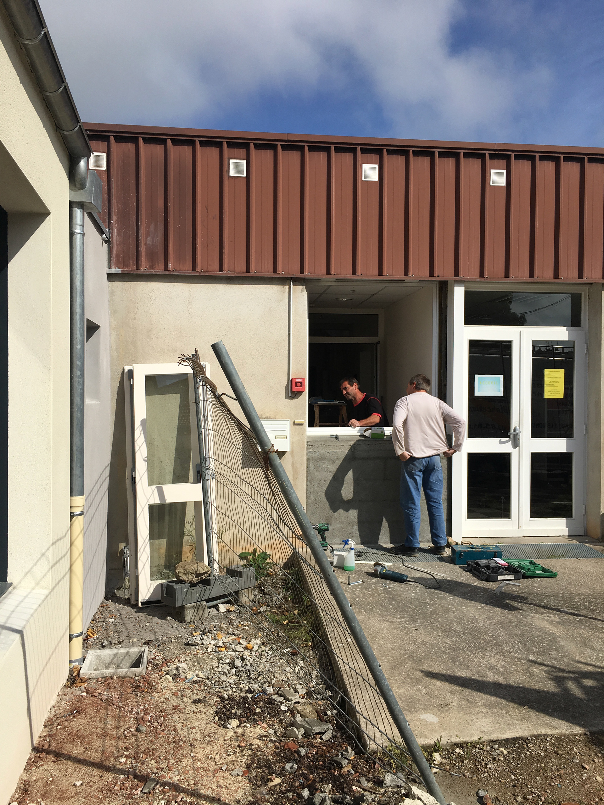 transformation d'une porte en fenêtre