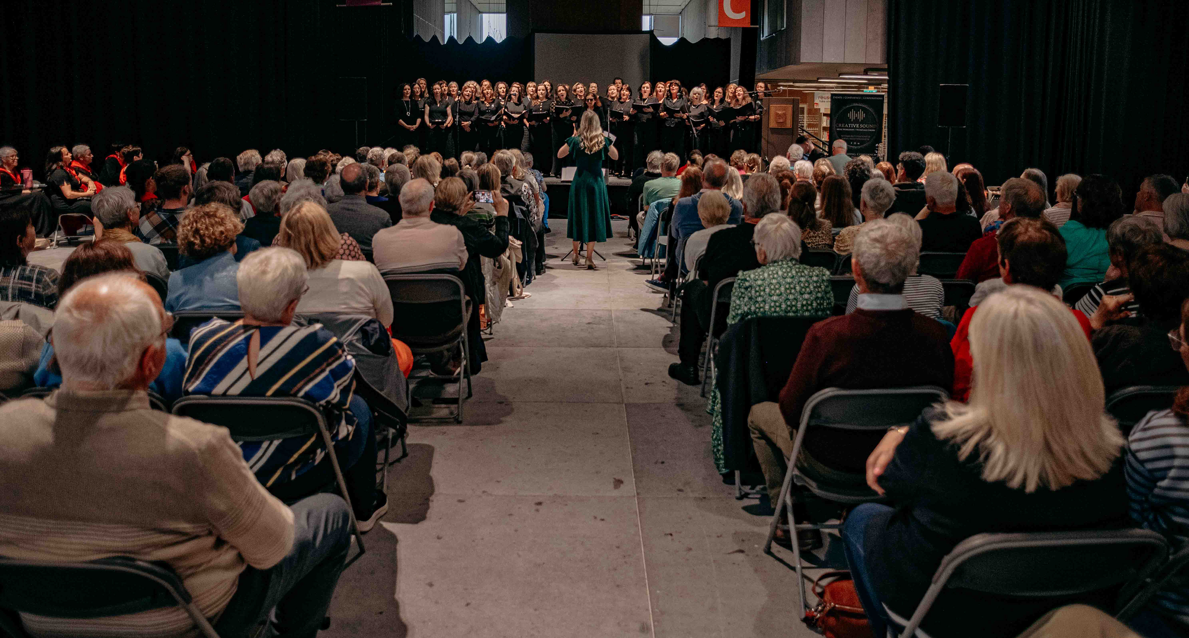 Wide shot of birthday charity concert of guide dogs Ireland June 2026