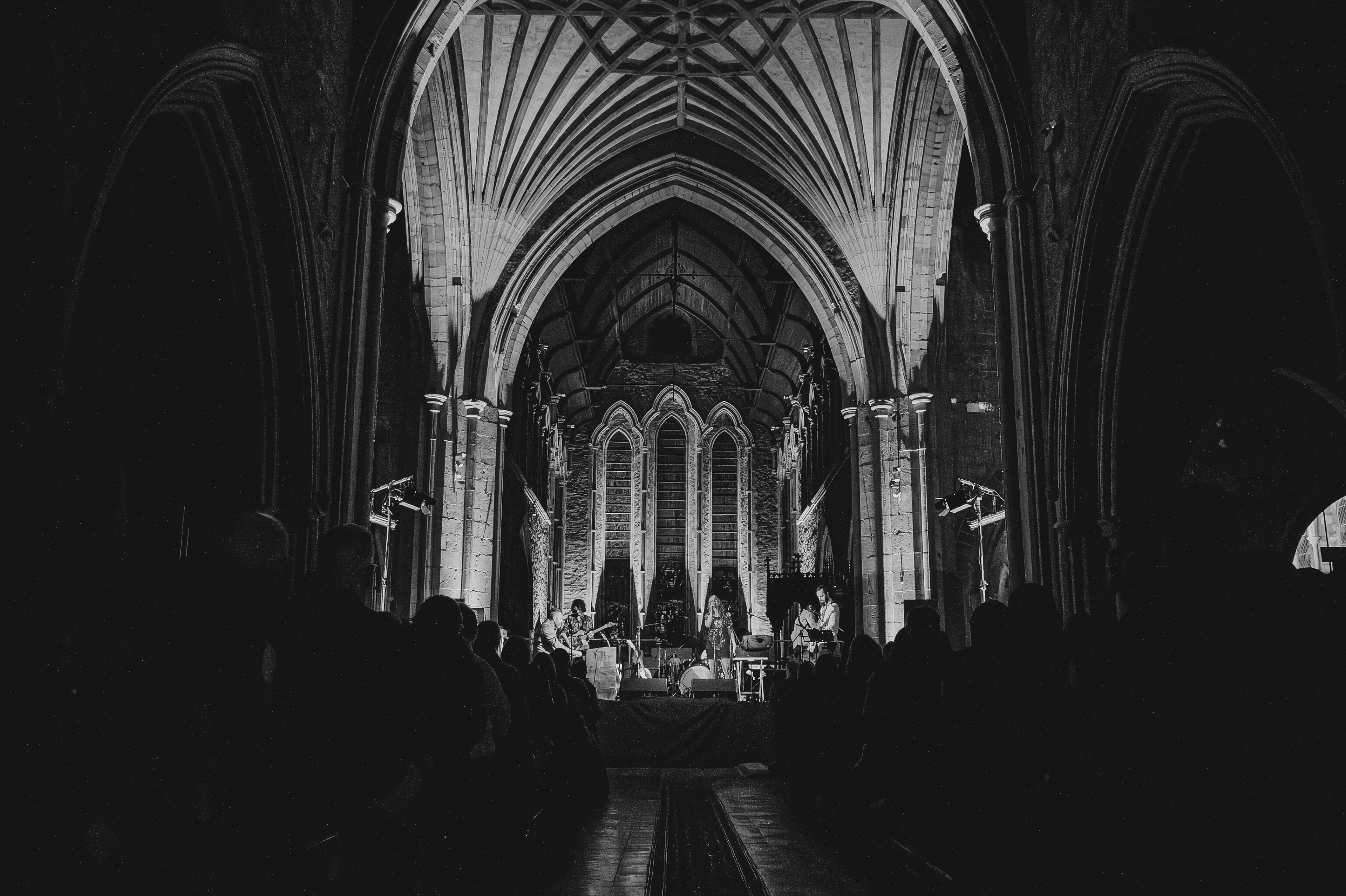 Wide shot of Mick Flannary and Susan O'neill St. Canices