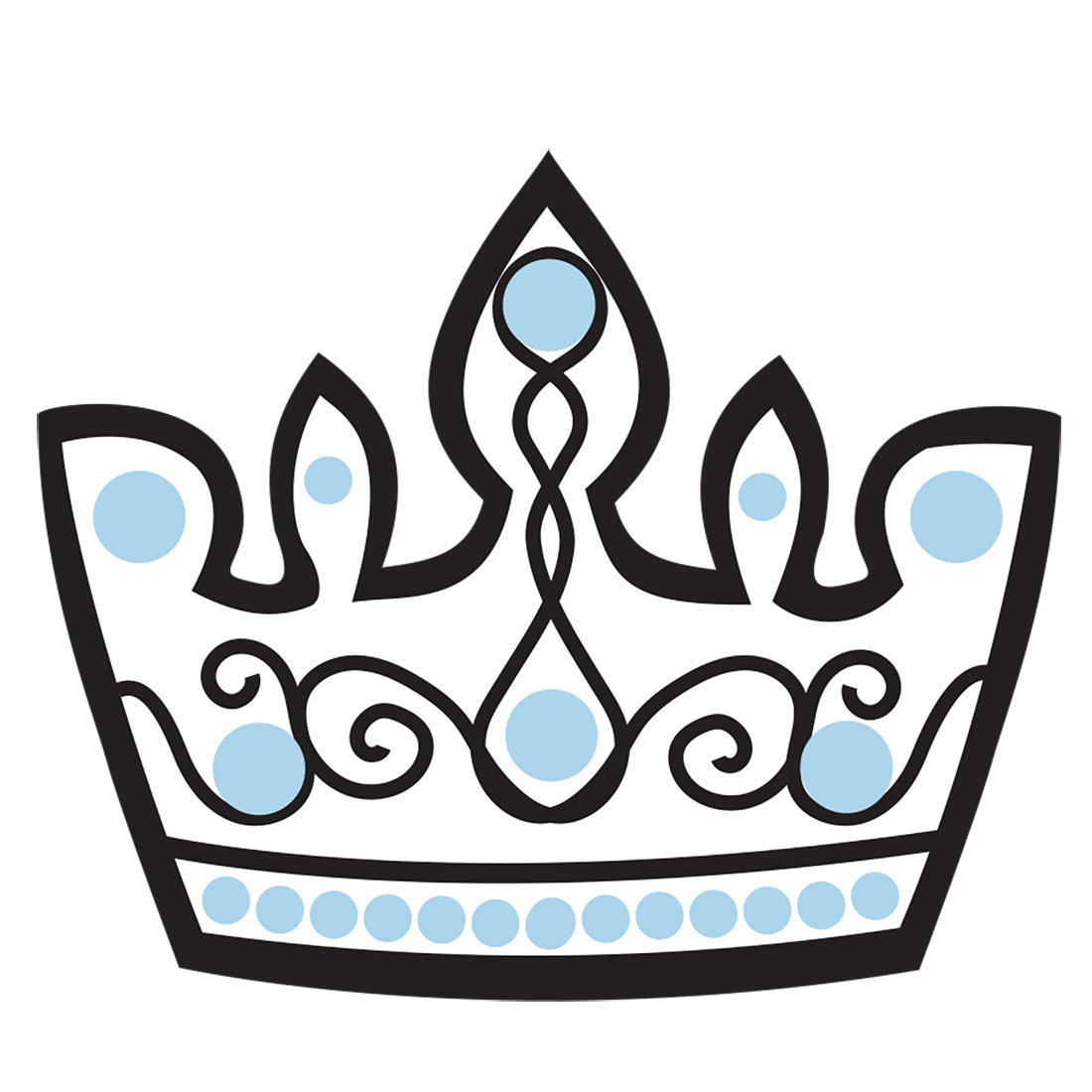 Schematic for a Metalwork Pin with Rhinestones